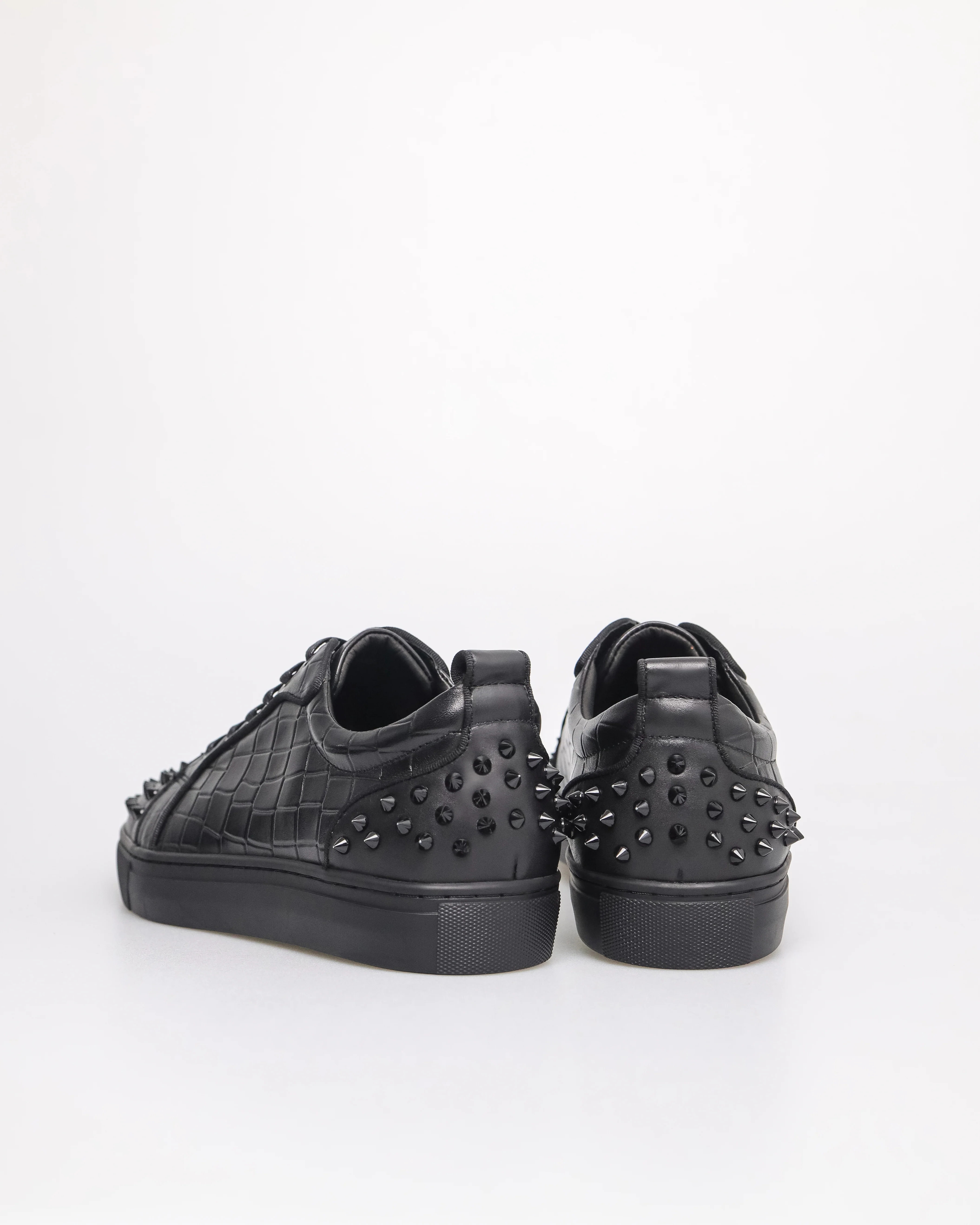 Tomaz C553A Men's Quilted Rebel Studded Sneakers - Image 3