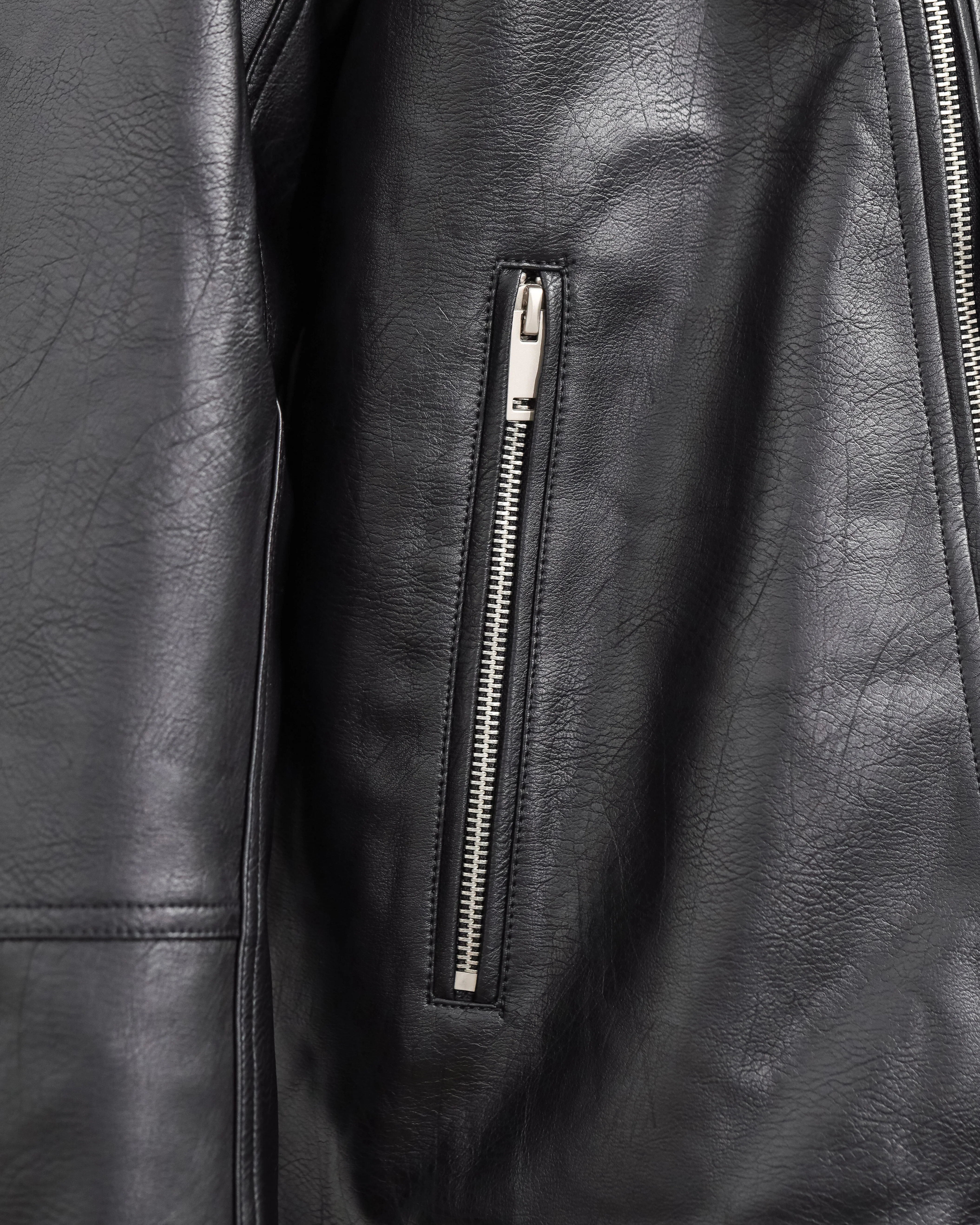 Tomaz CC-13 Men's Leather Jacket Black - Image 8