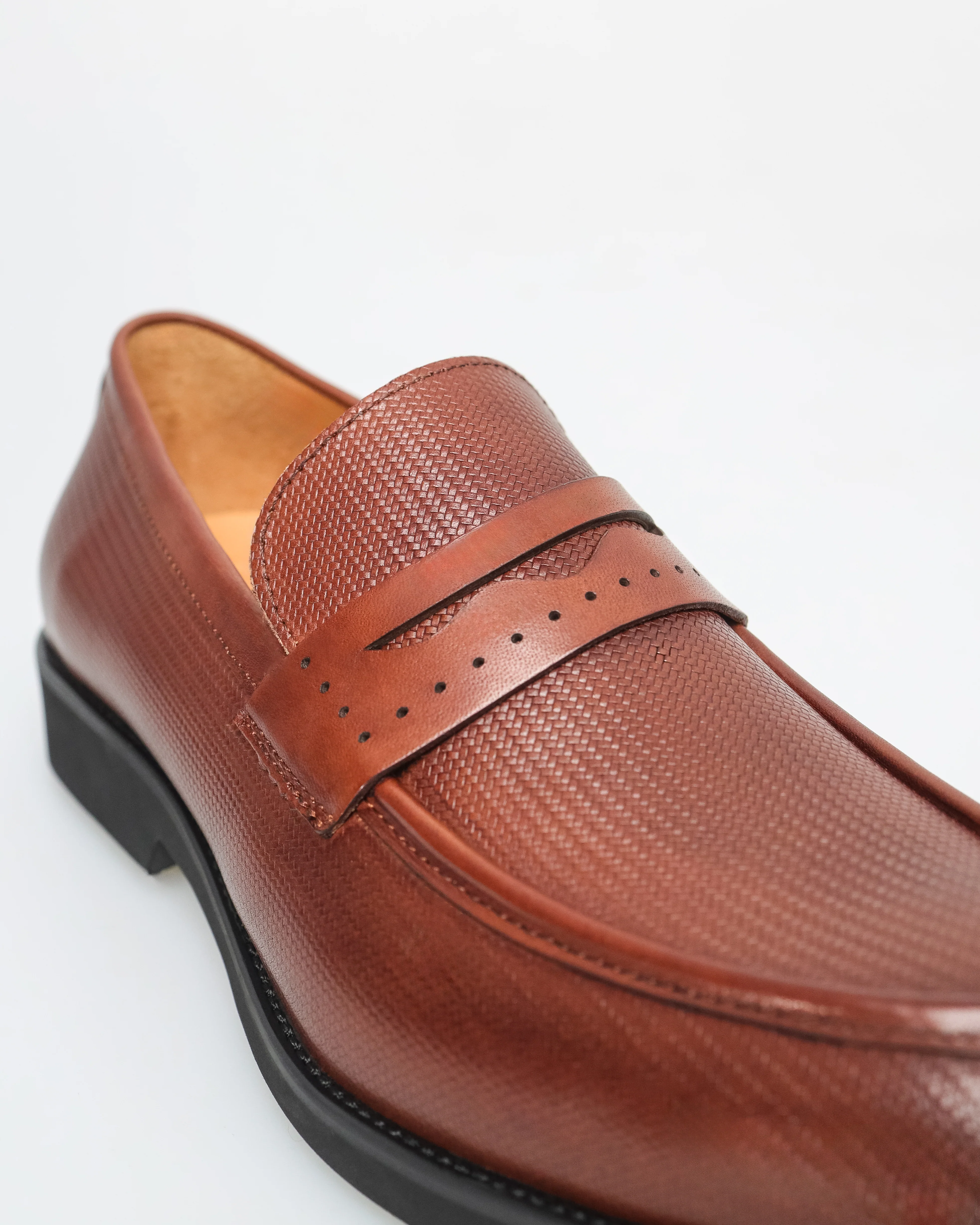 Tomaz F335 Men's Chestnut Elegance Penny Loafer - Image 8