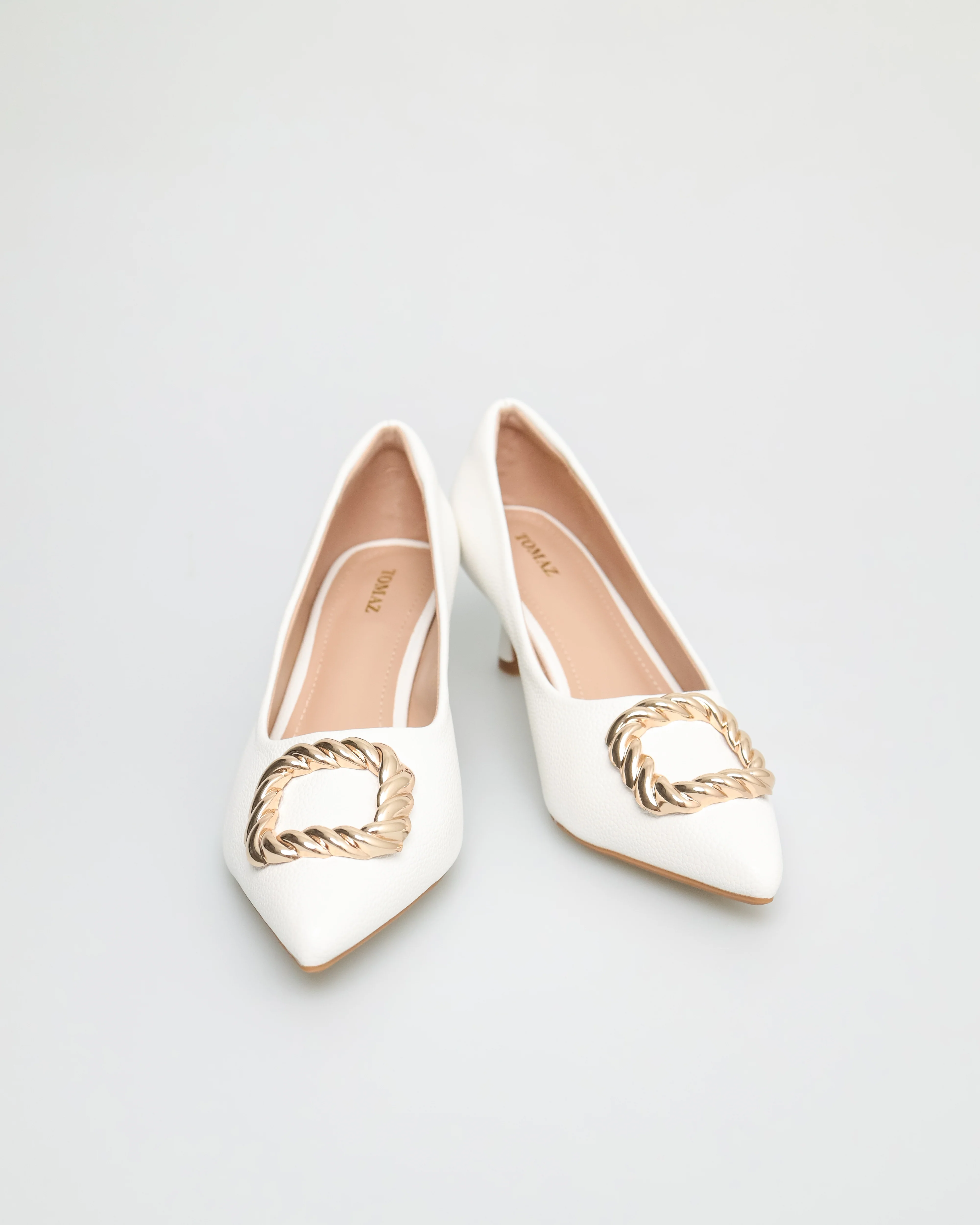 Tomaz FL051 Ladies Gold Crusted Heels - Image 10