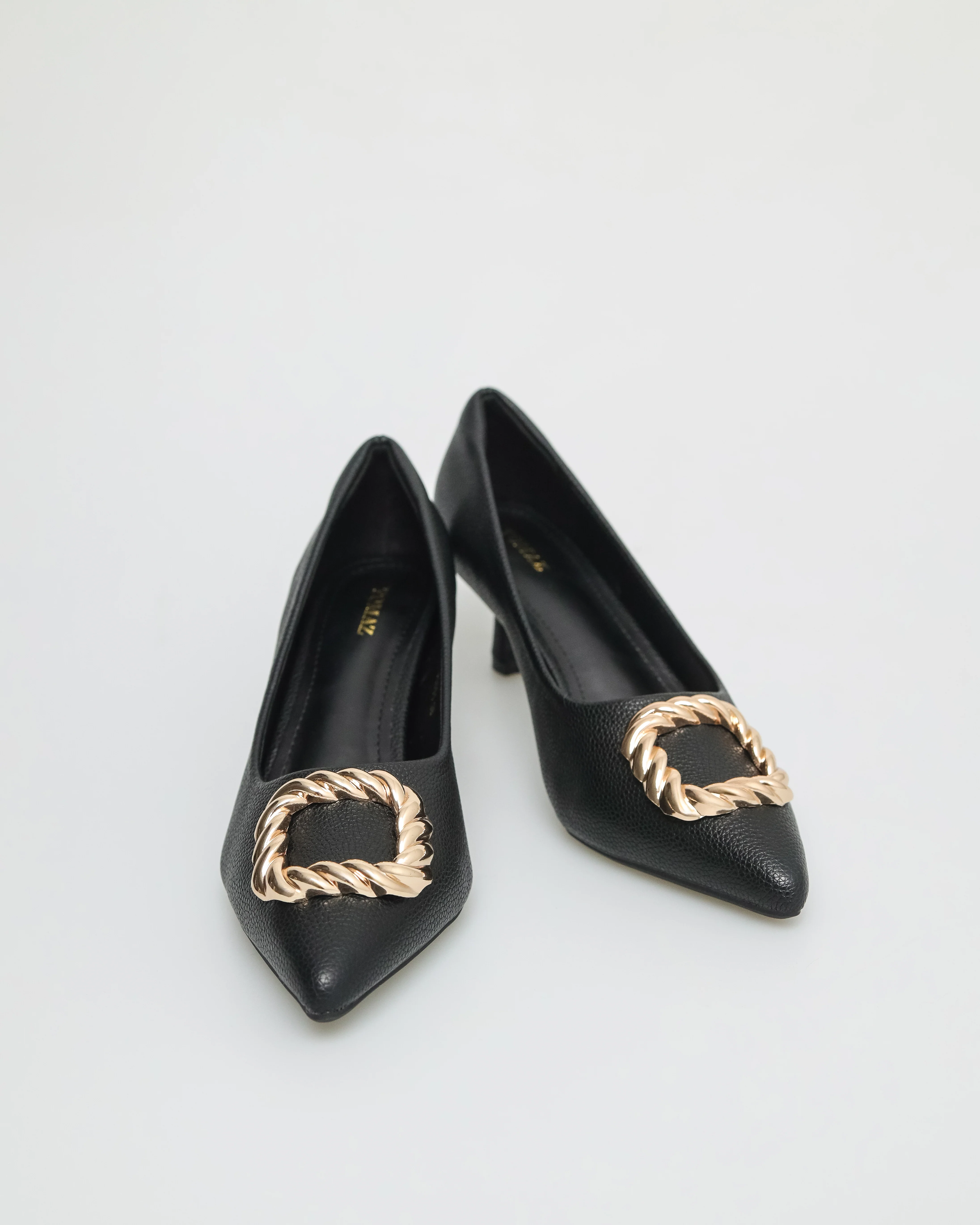 Tomaz FL051 Ladies Gold Crusted Heels - Image 6