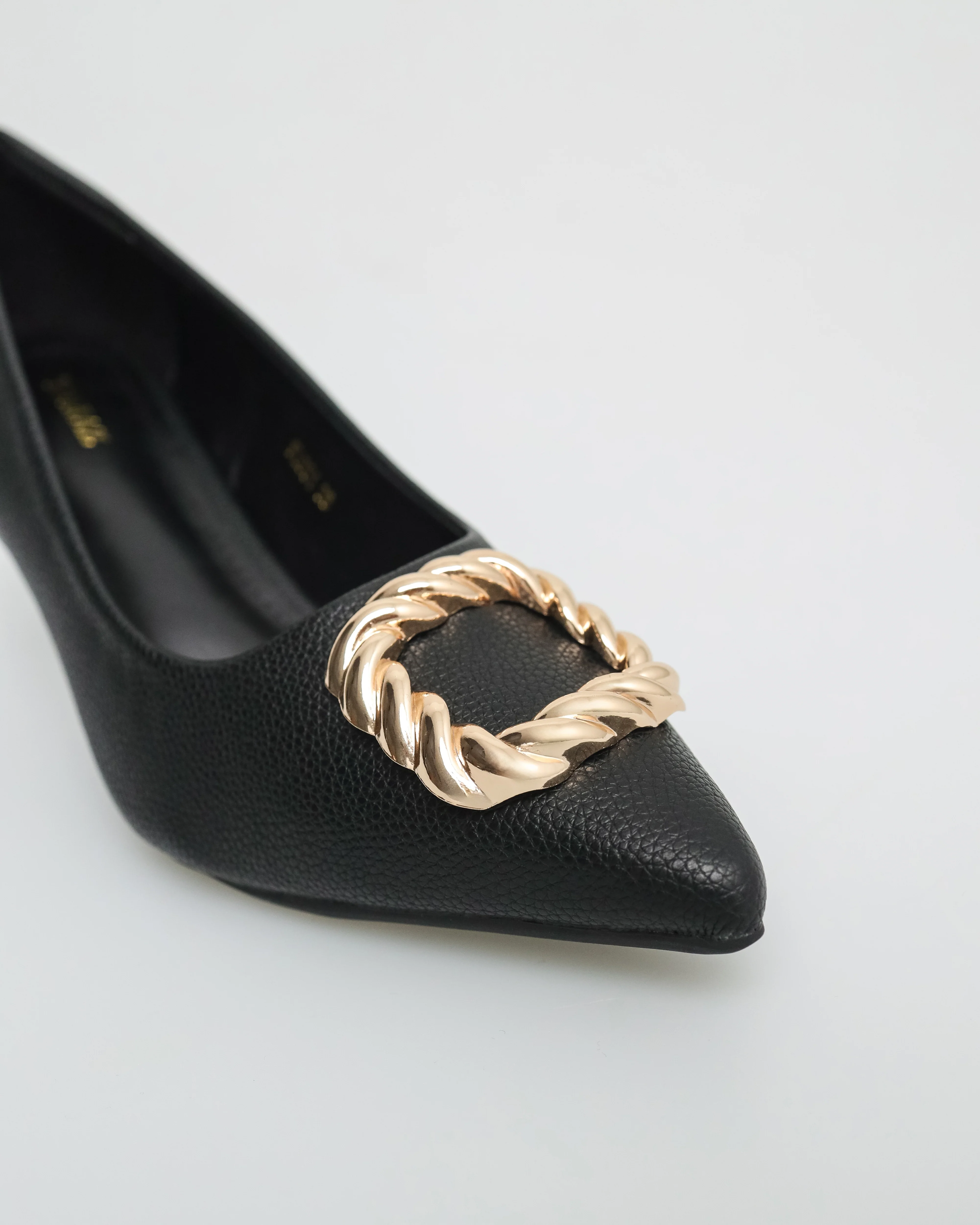 Tomaz FL051 Ladies Gold Crusted Heels - Image 8