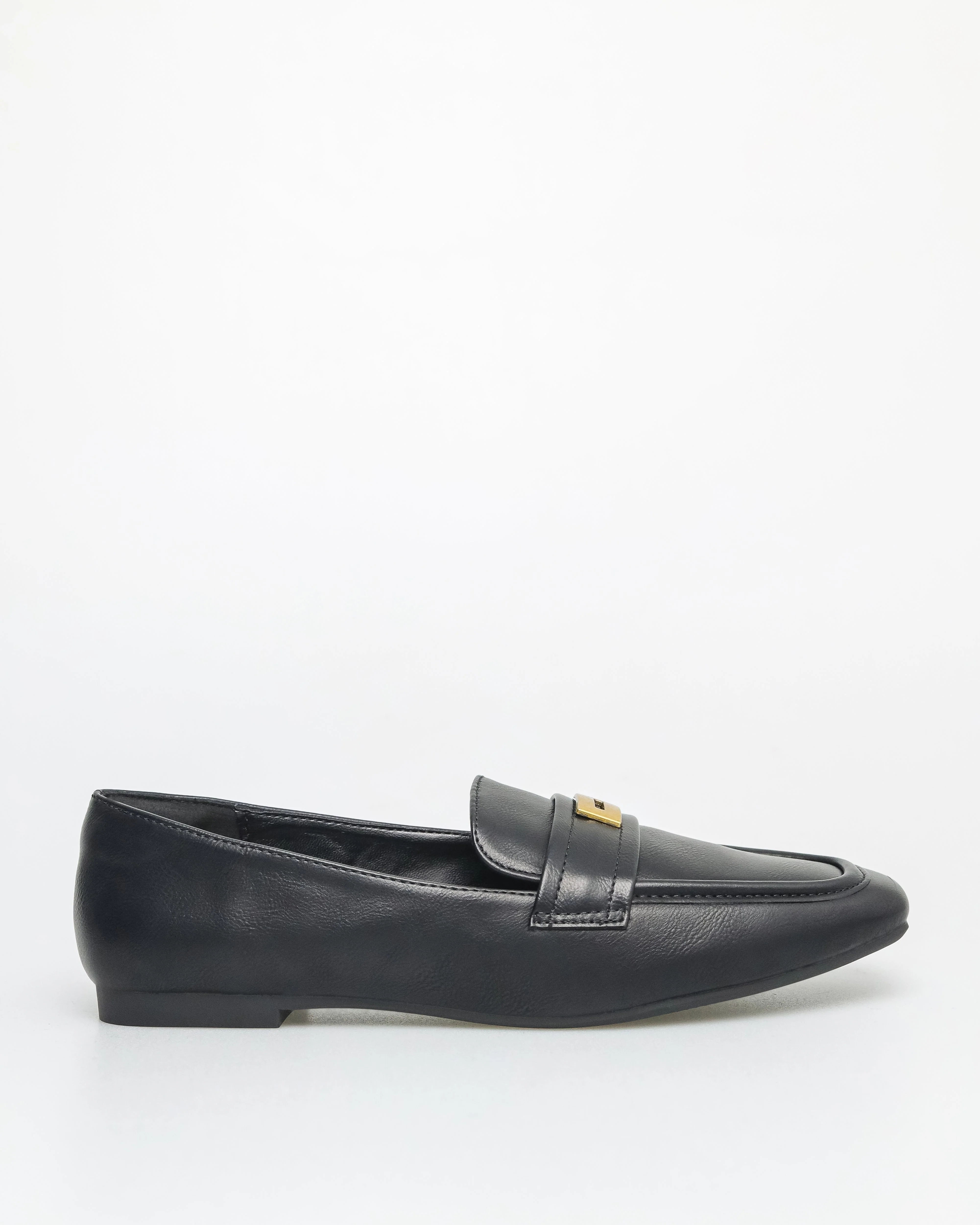 Tomaz FL083 Ladies Gold Buckle Flats - Image 9