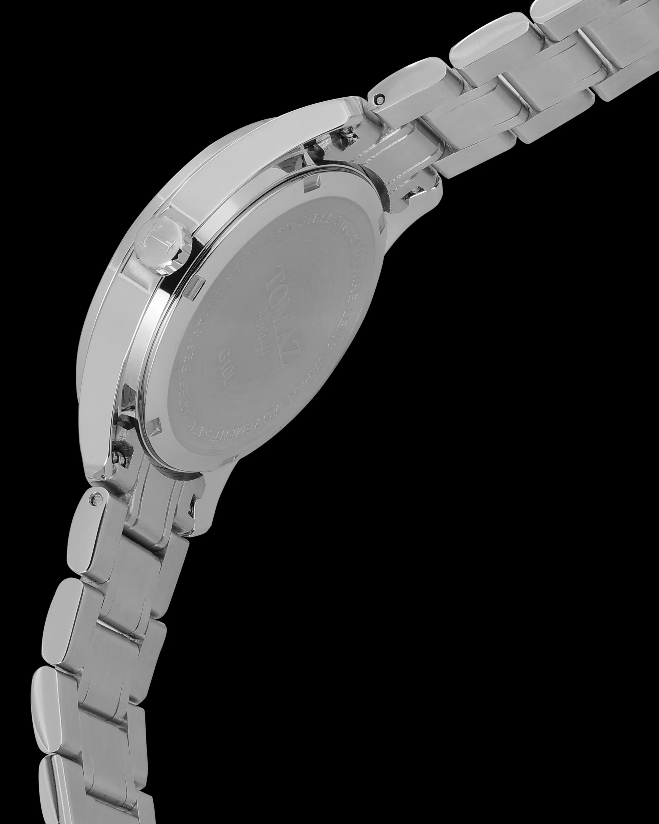 Tomaz G10L-CD3 Moon Phase (Silver/Black) with Silver Stainless Steel - Image 2
