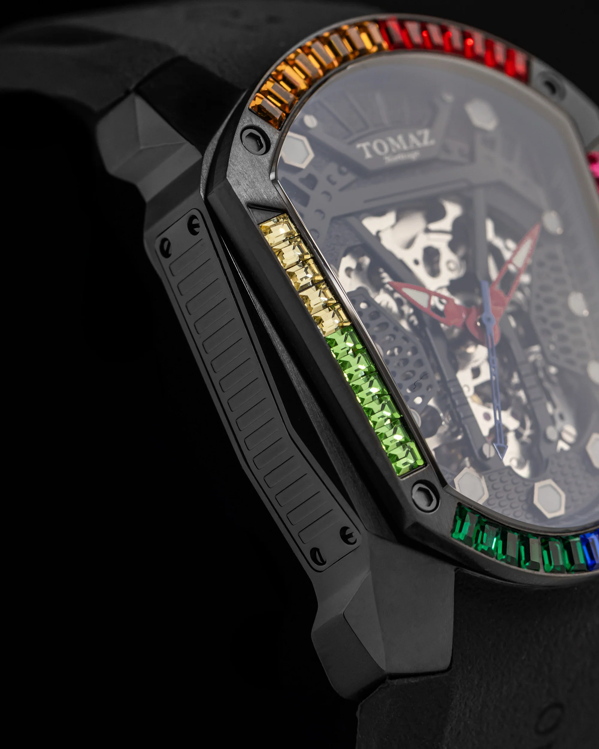 Tomaz GT Skeleton TW028-D11 Crystal Watch – Comfort Strap - Image 5