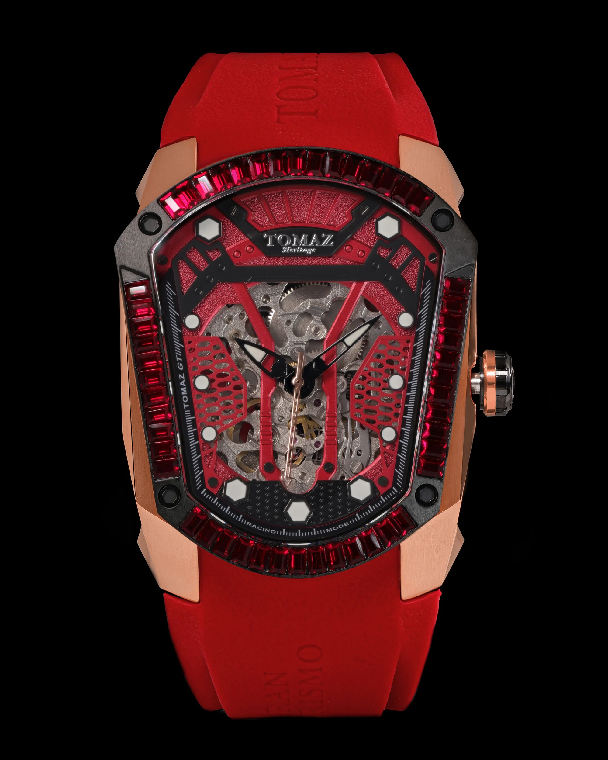 Tomaz GT Skeleton TW028-D13 Crystal Watch – Comfort Strap