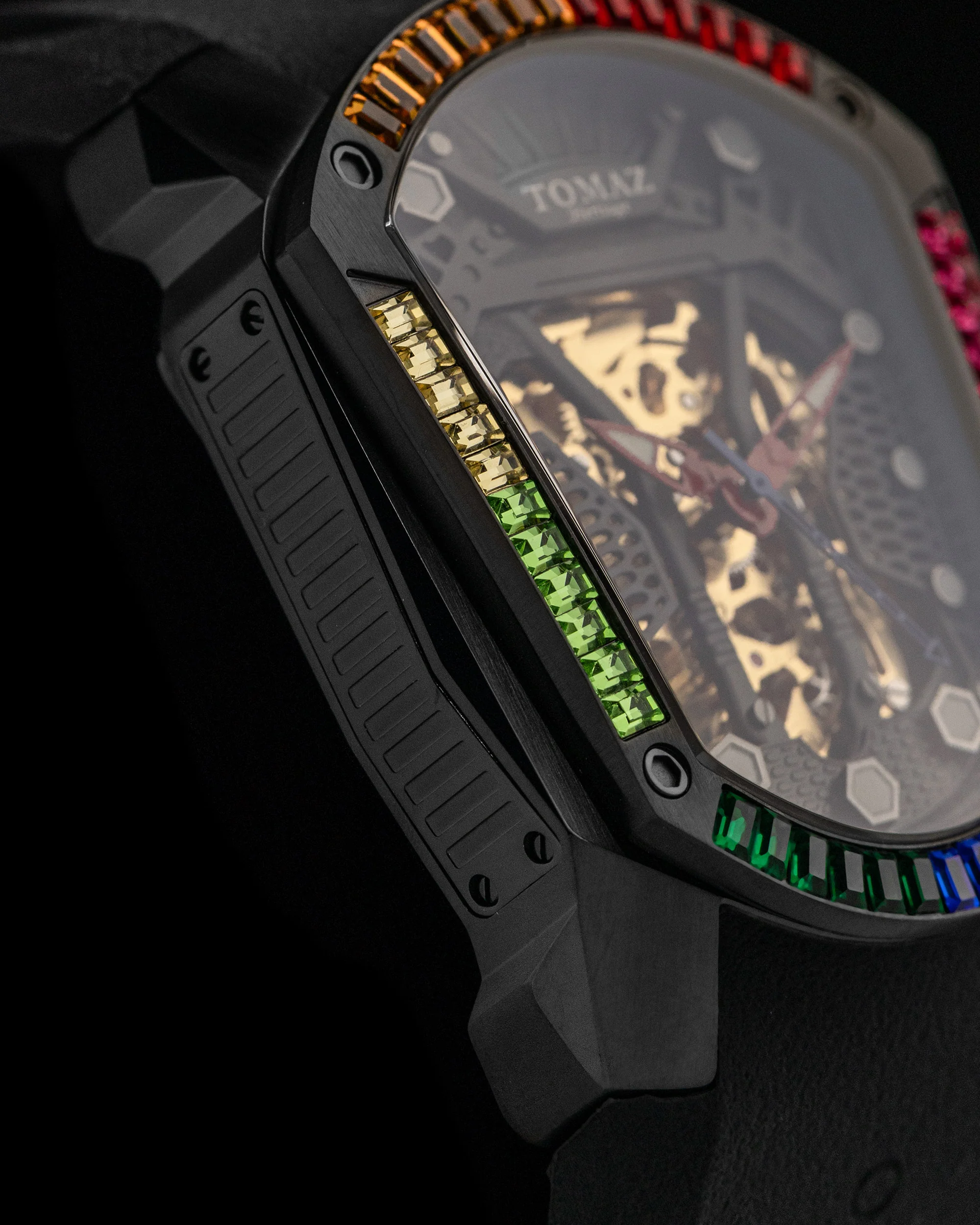 Tomaz GT Skeleton TW028-D21 Crystal Watch – Comfort Strap - Image 5