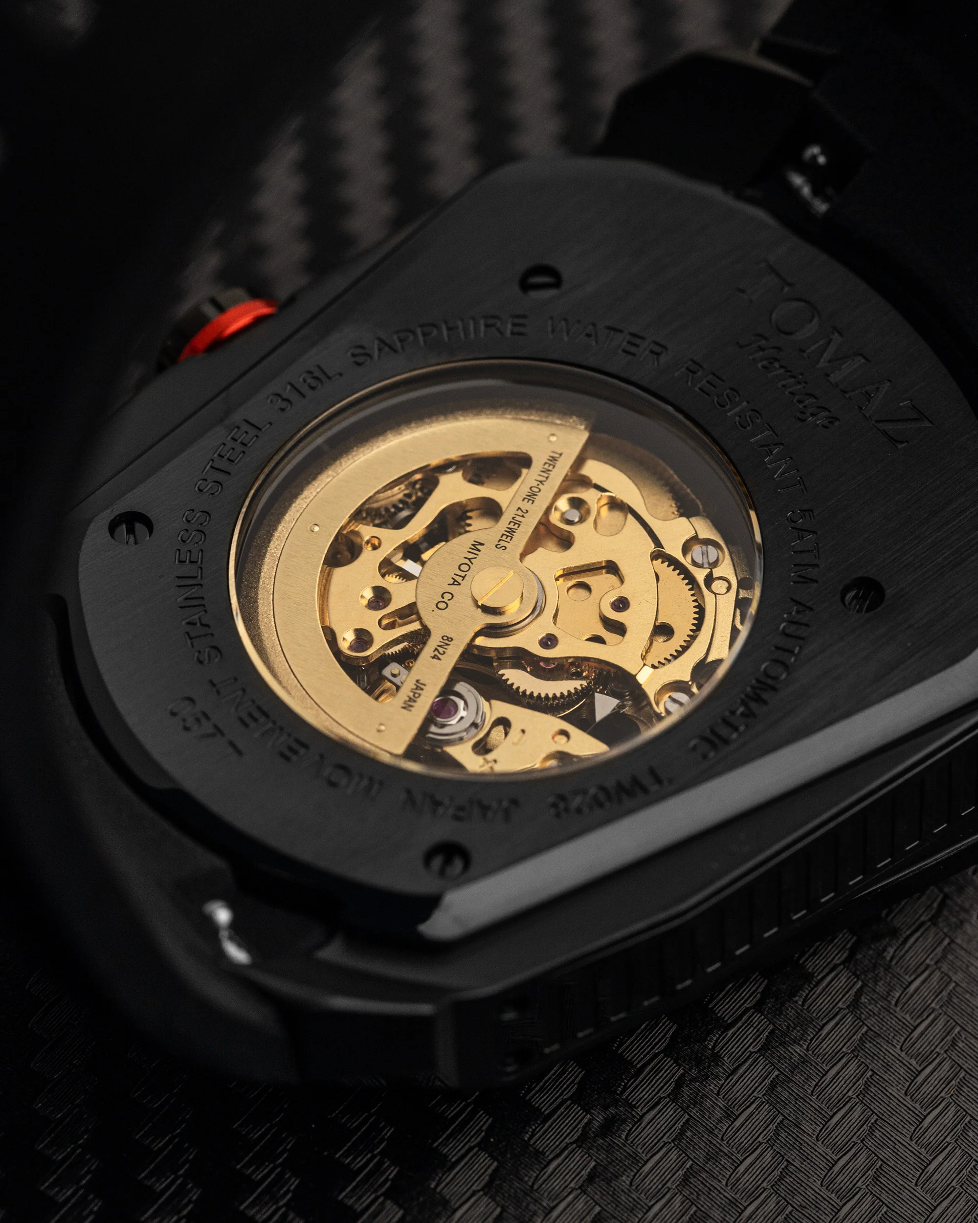 Tomaz GT Skeleton TW028-D21 Crystal Watch – Comfort Strap - Image 7
