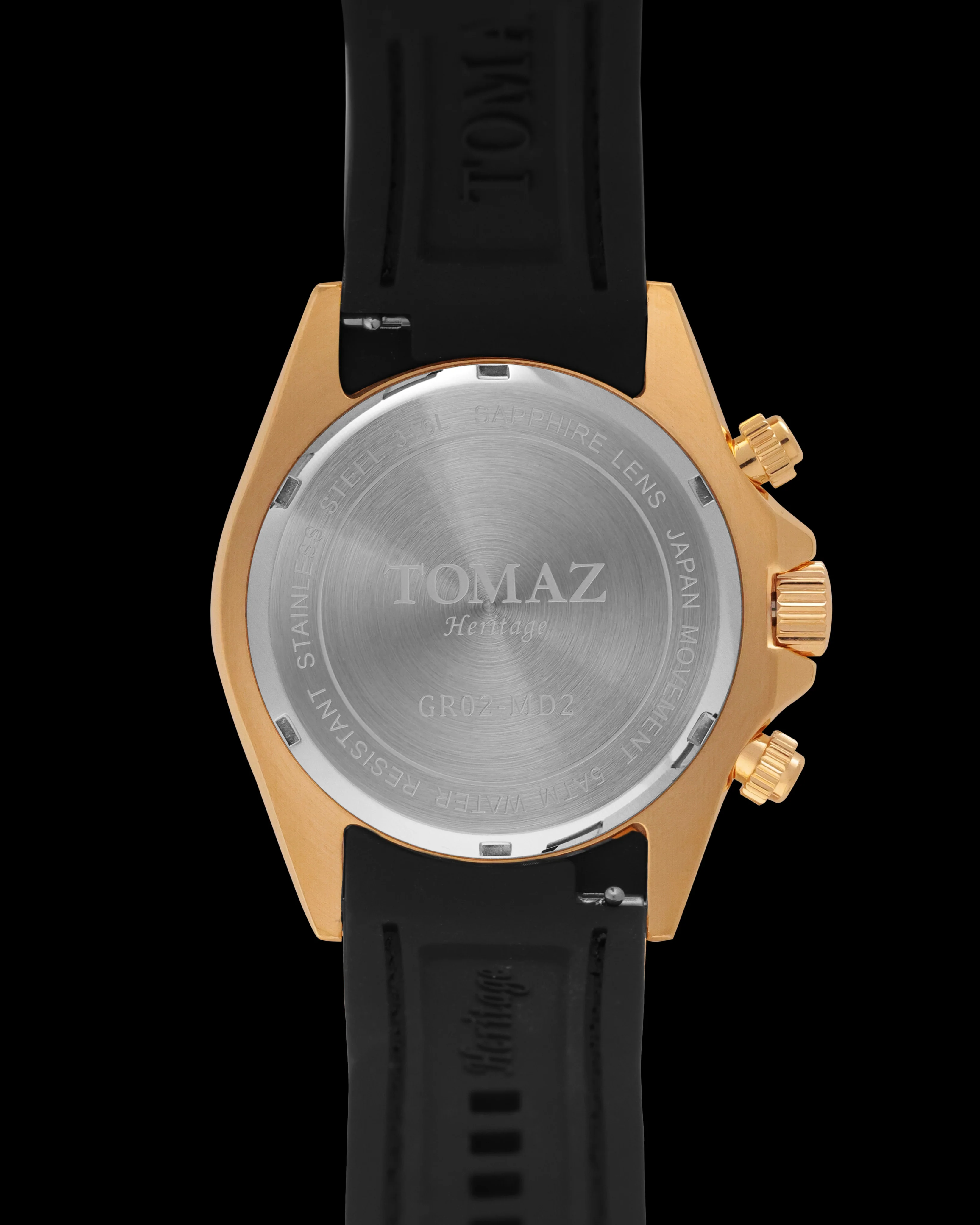 Tomaz Heritage GR02-MD2 with Rubber Leather Strap - Image 2