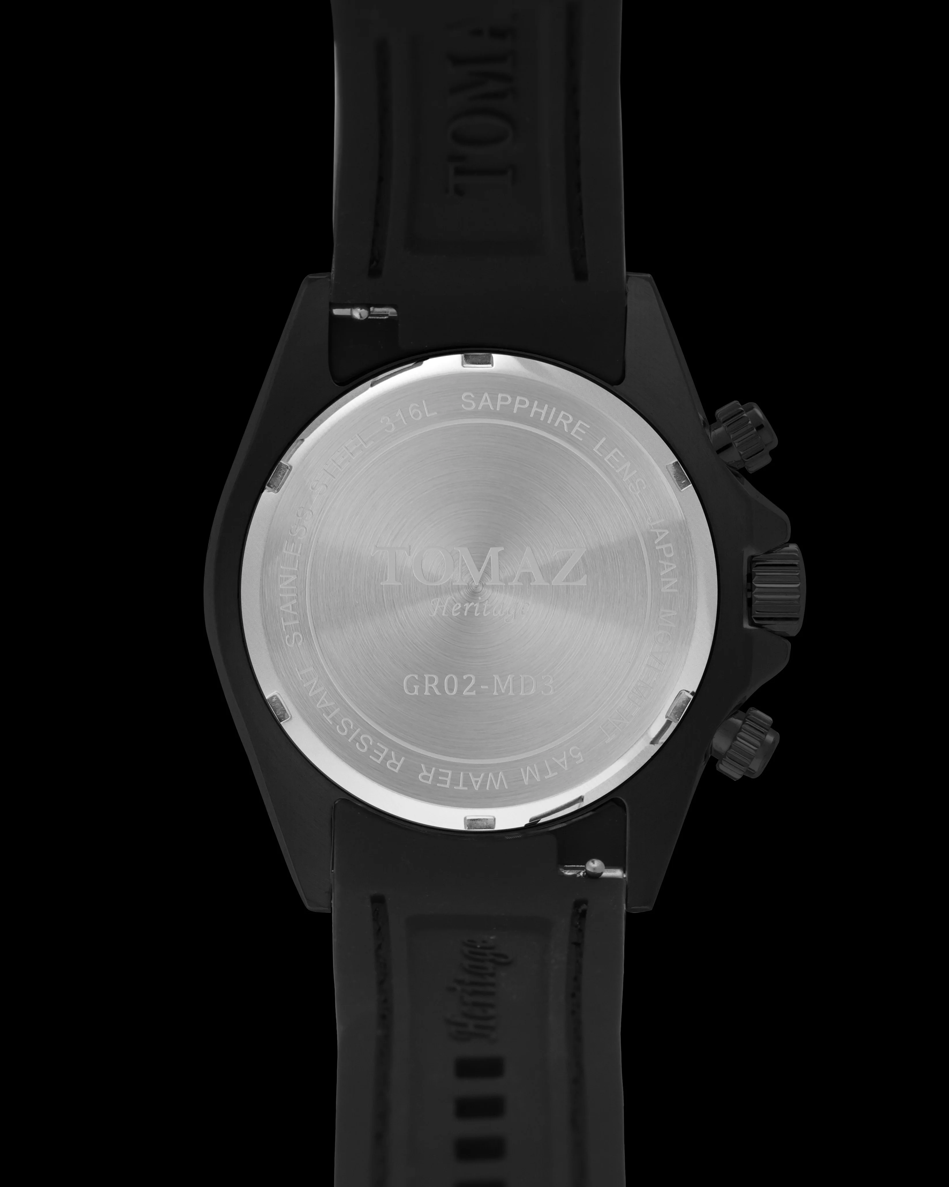 Tomaz Heritage GR02-MD3 with Rubber Leather Strap - Image 2