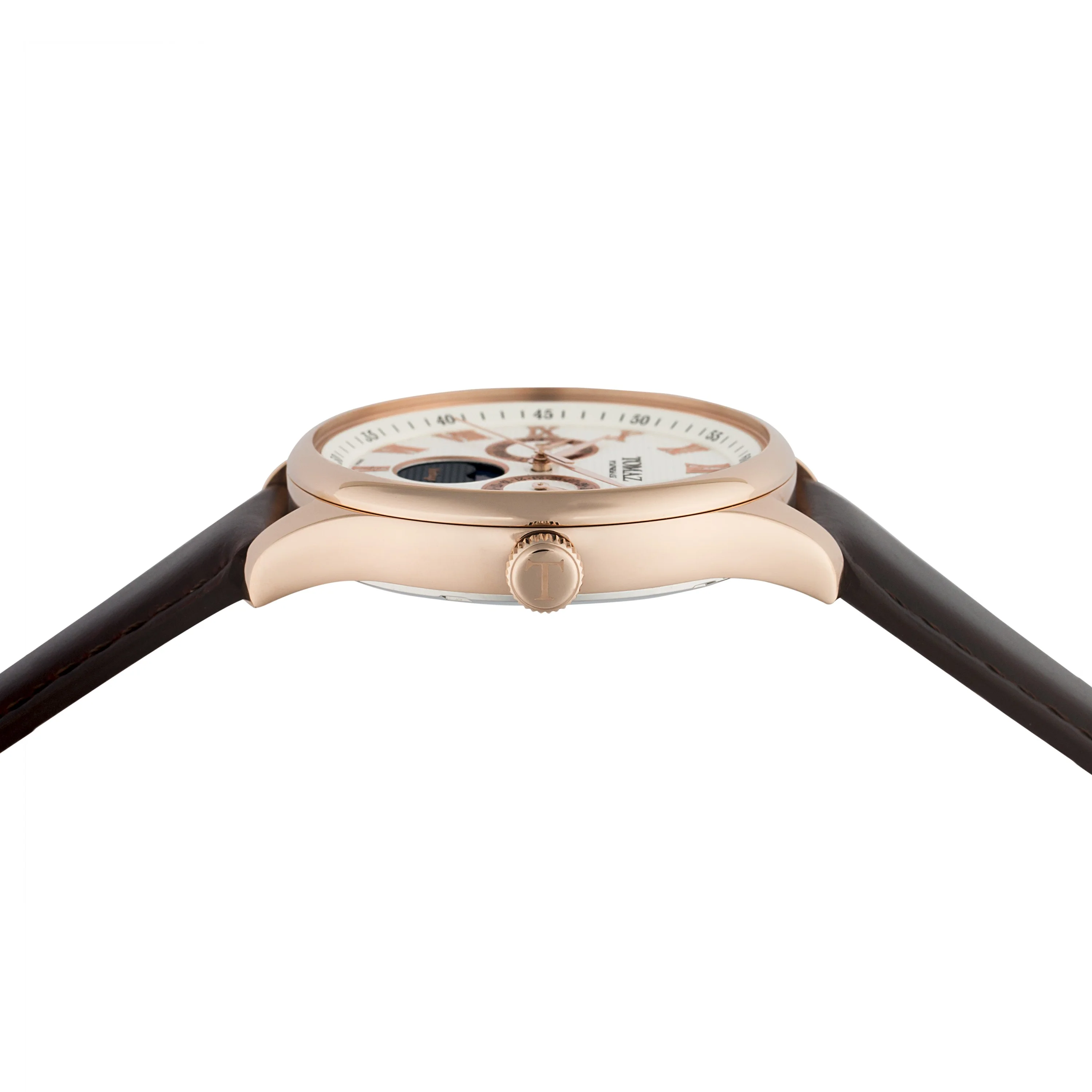 Tomaz Ladies Watch TQ003L-D4 (Rosegold/White) Coffee Leather Strap - Image 3