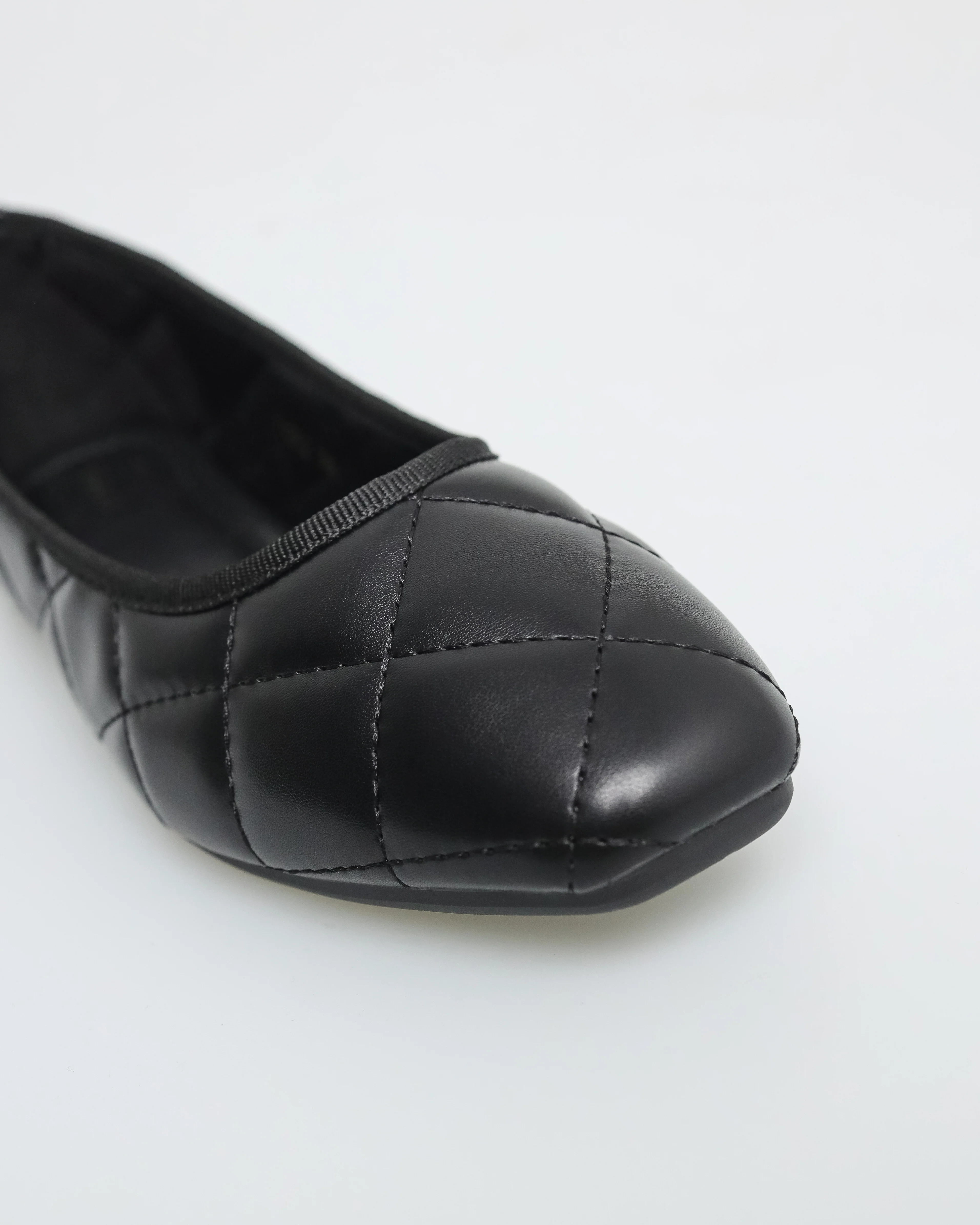 Tomaz NN252 Ladies Quilted Ballerina Flat - Image 12