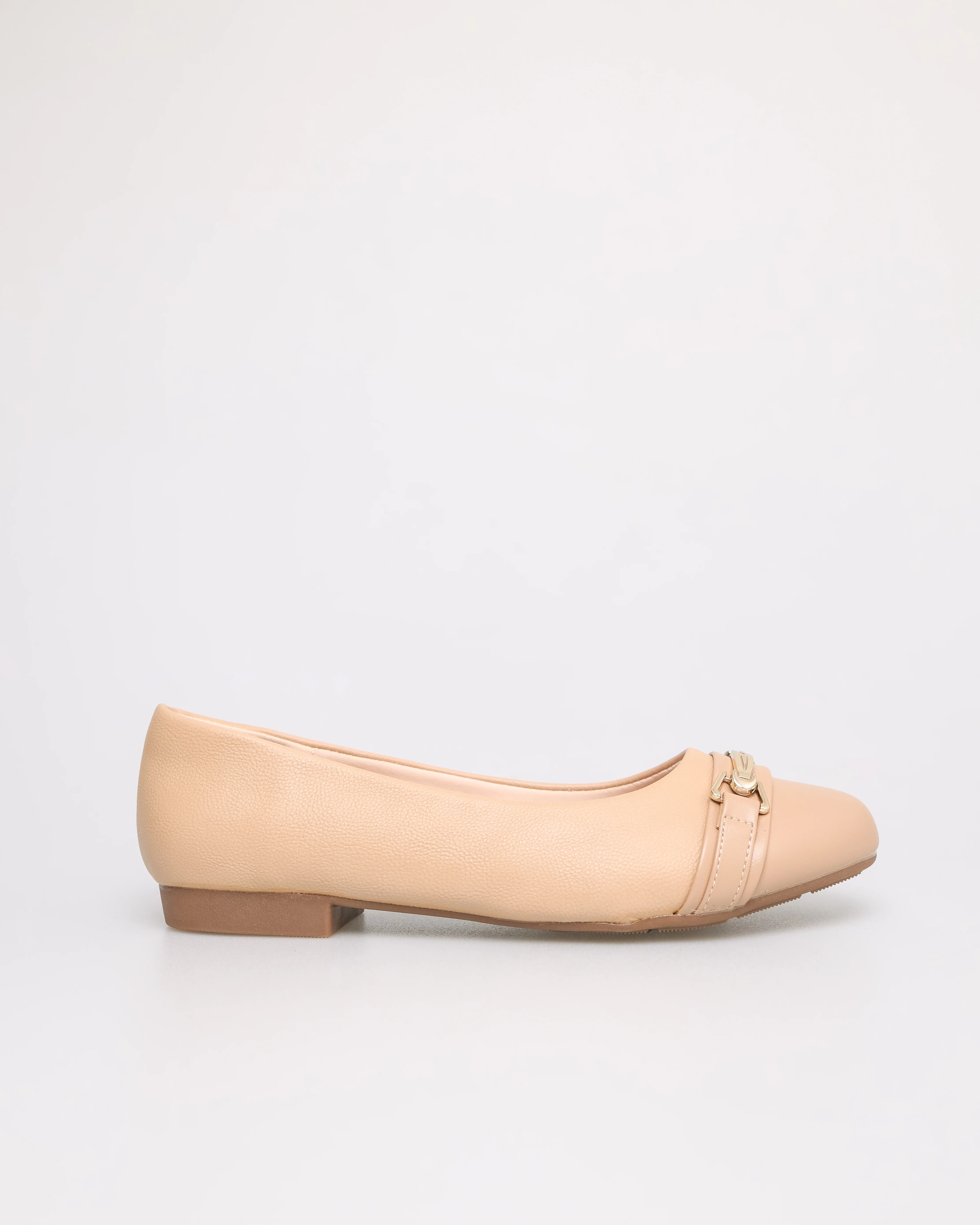 Tomaz NN254 Ladies Golden Buckle Flats - Image 5