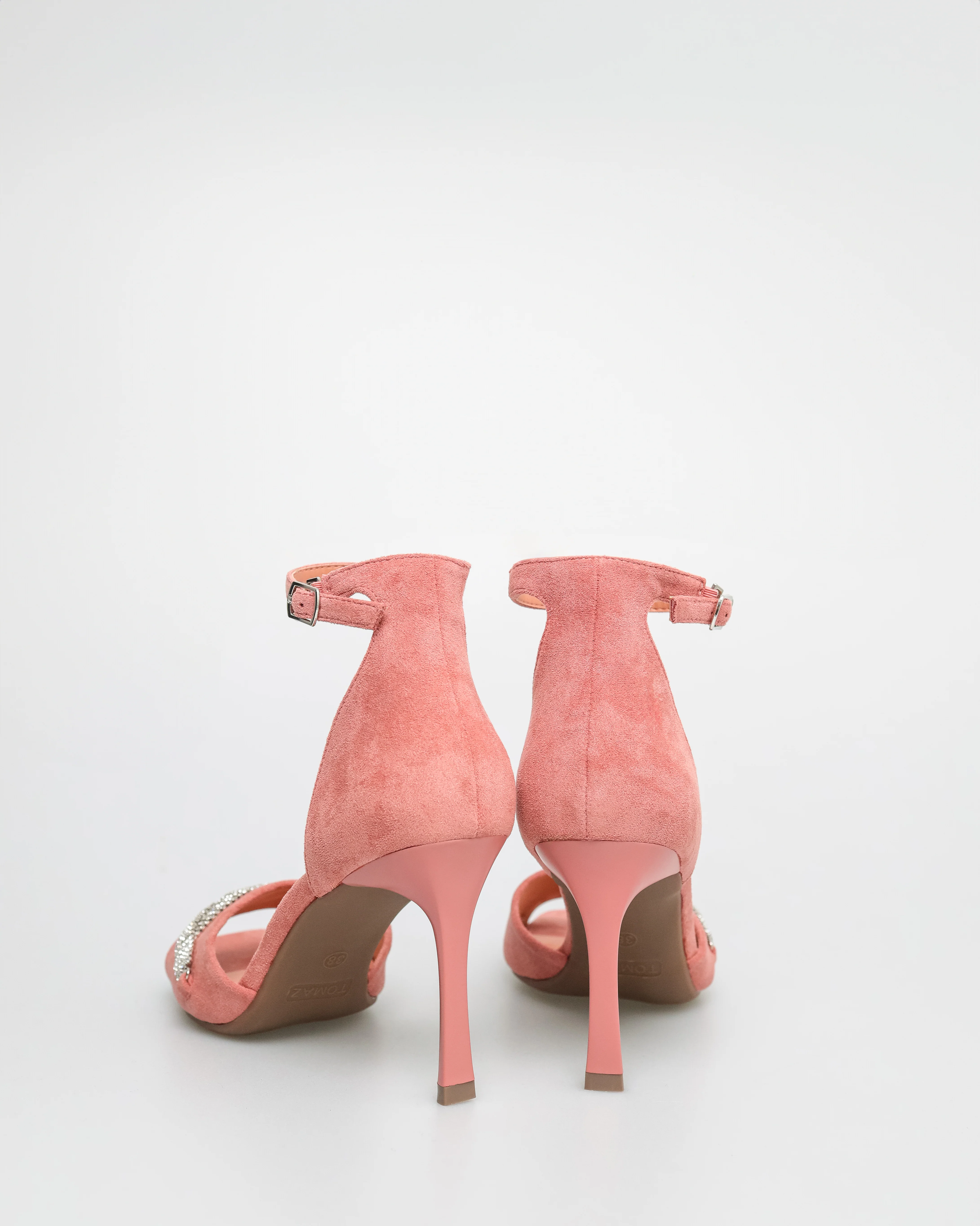 Tomaz NN291 Ladies Gemstone Anklestrap Heels - Image 11