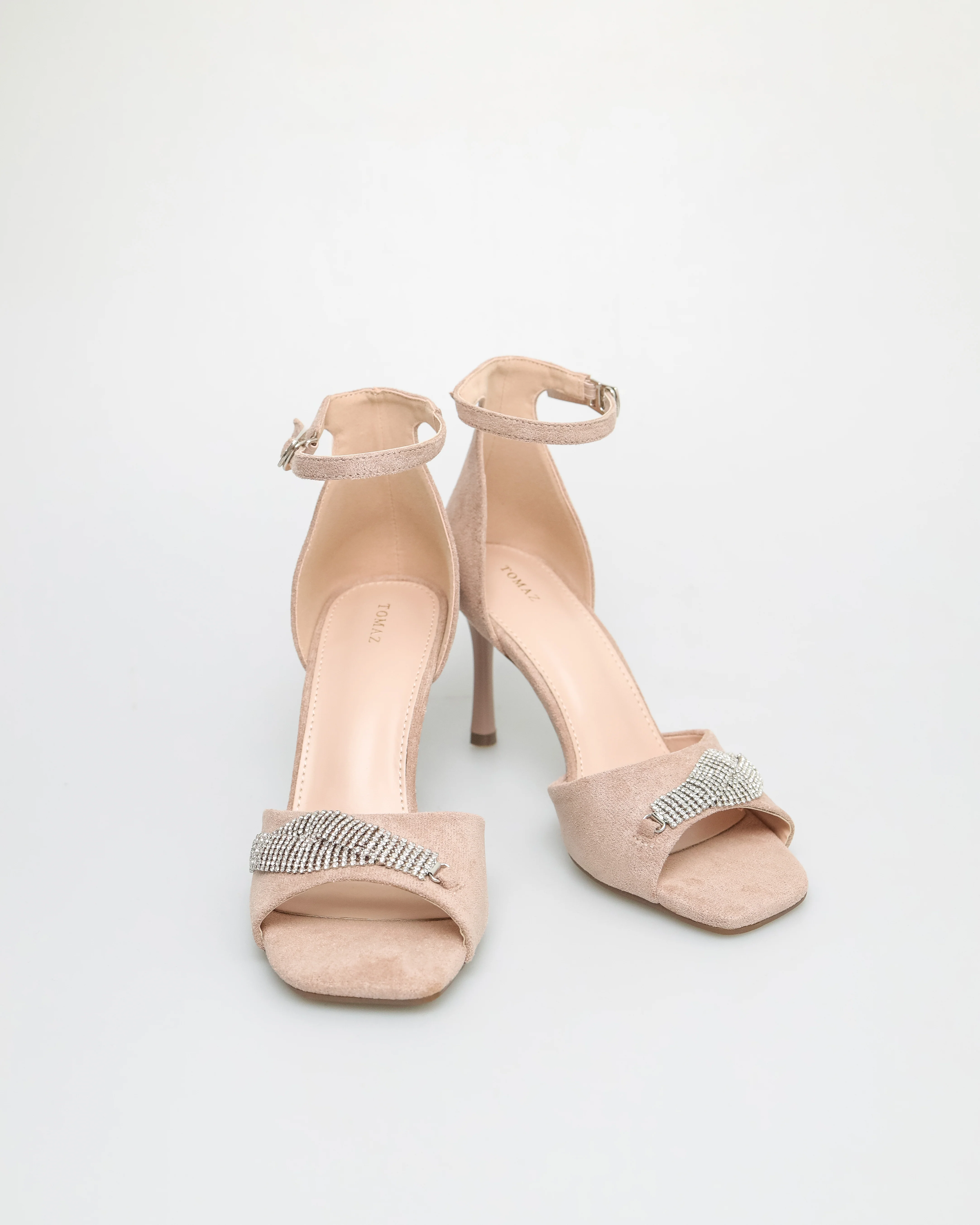 Tomaz NN291 Ladies Gemstone Anklestrap Heels - Image 6
