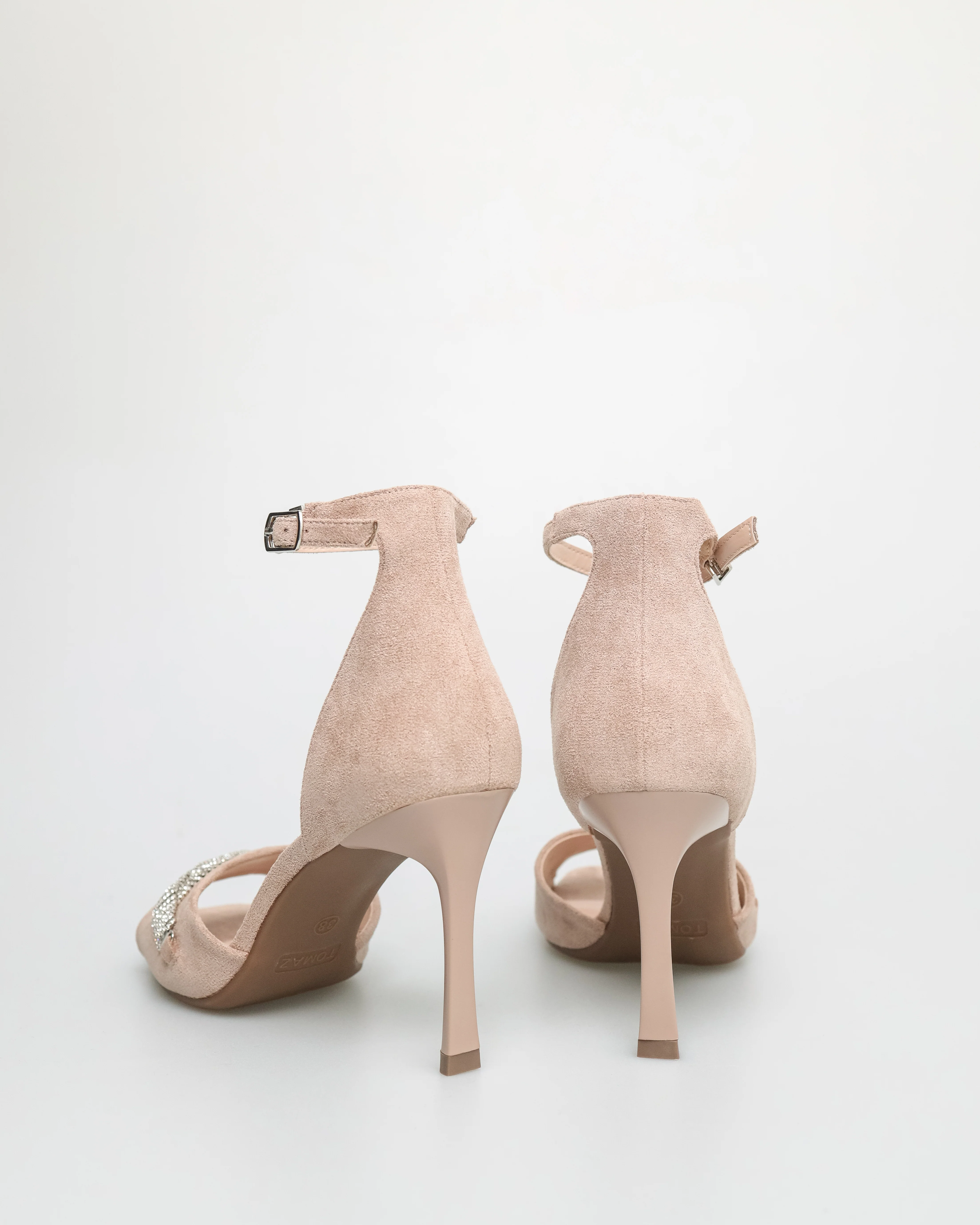 Tomaz NN291 Ladies Gemstone Anklestrap Heels - Image 7