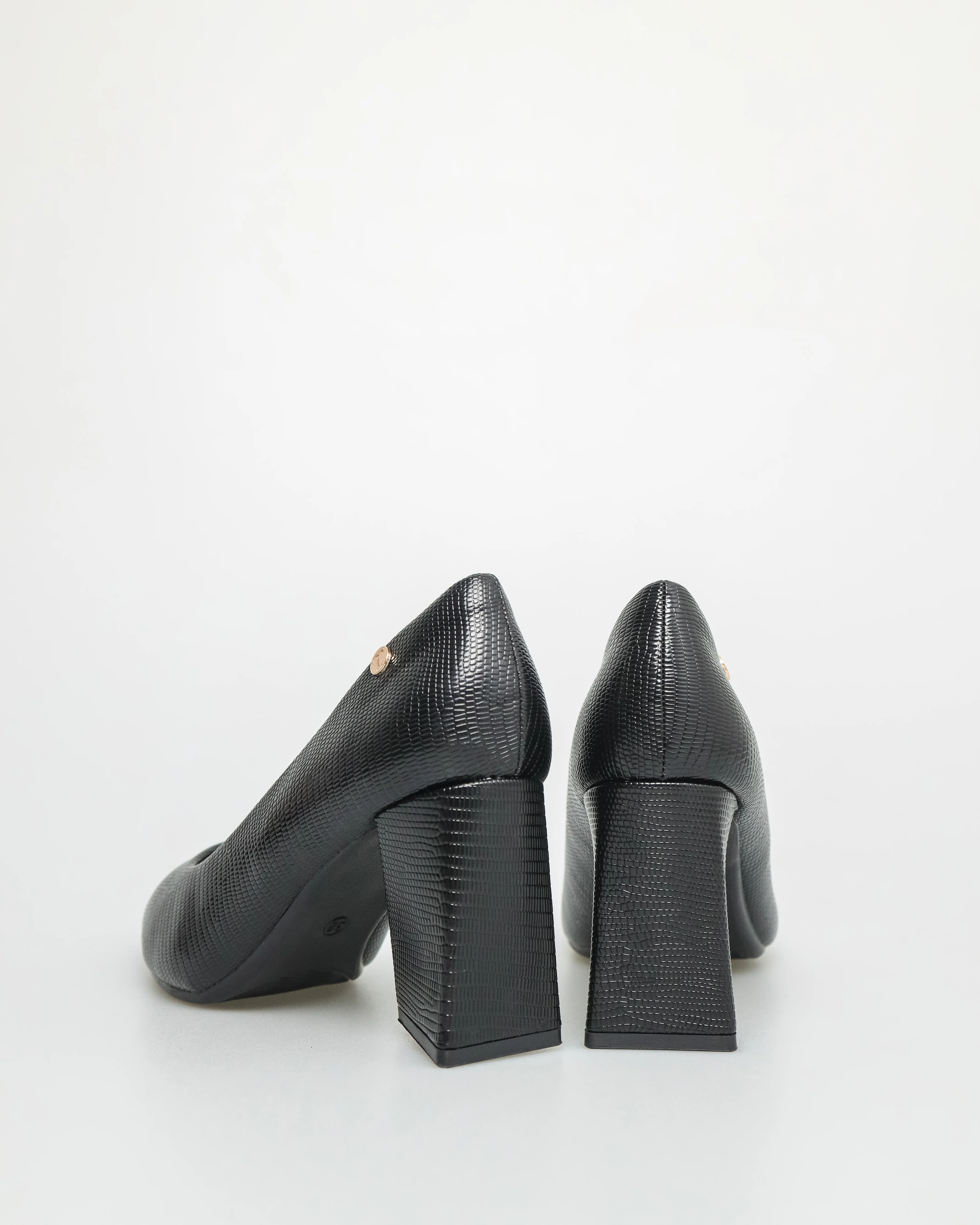 Tomaz NN318 Ladies Matte Block Heels - Image 3