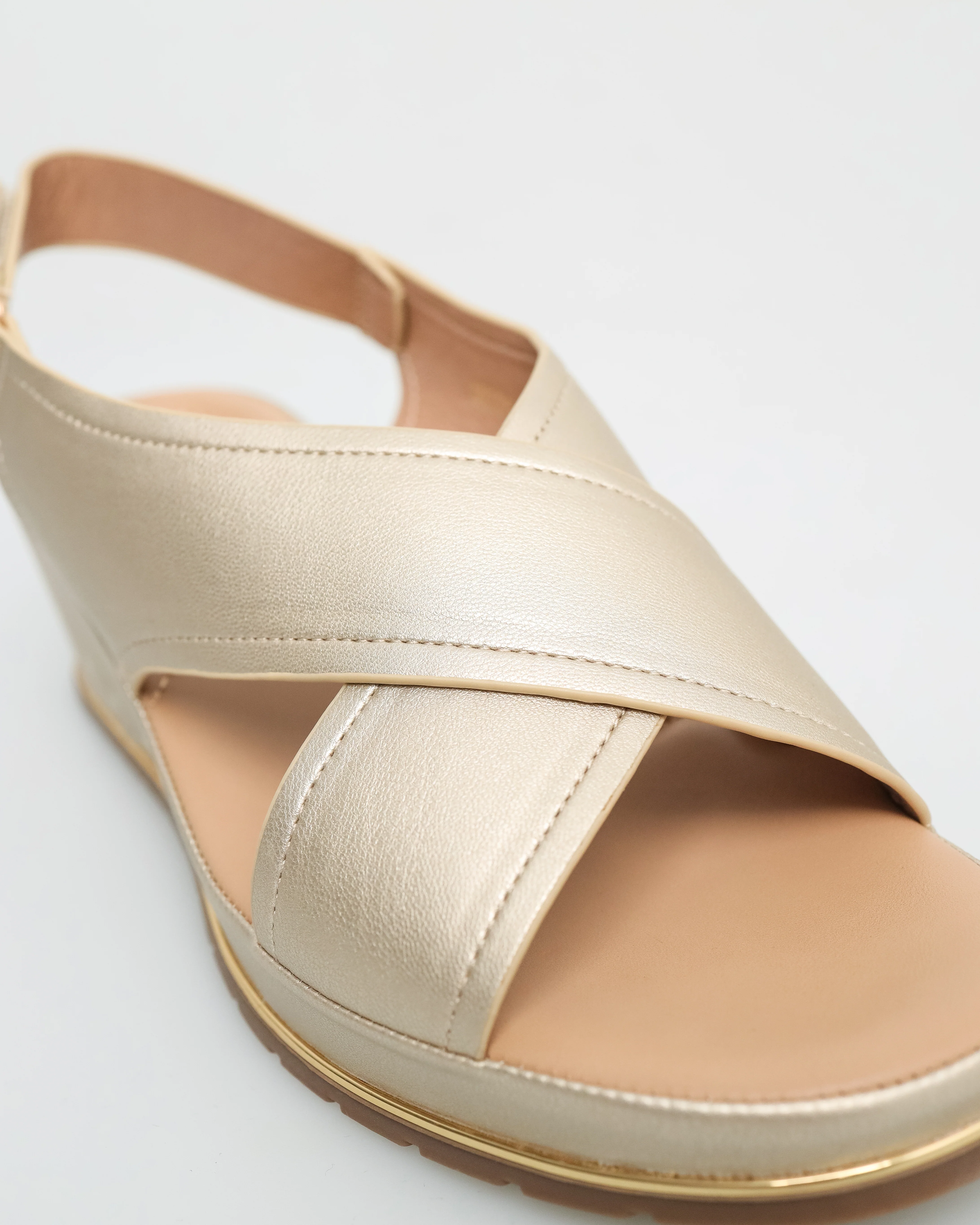 Tomaz NN325 Ladies Double Cross Strap Sandal - Image 12