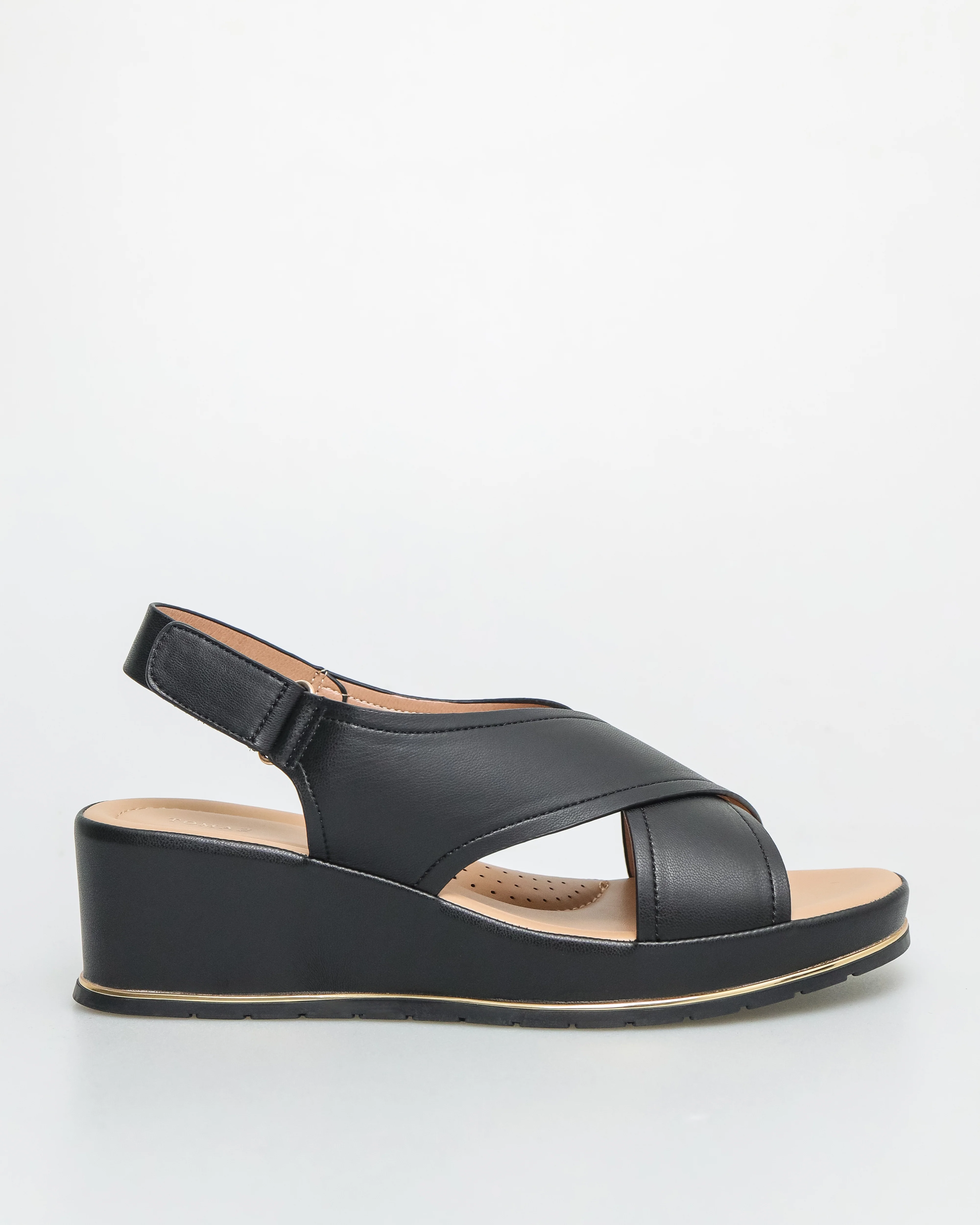 Tomaz NN325 Ladies Double Cross Strap Sandal - Image 13