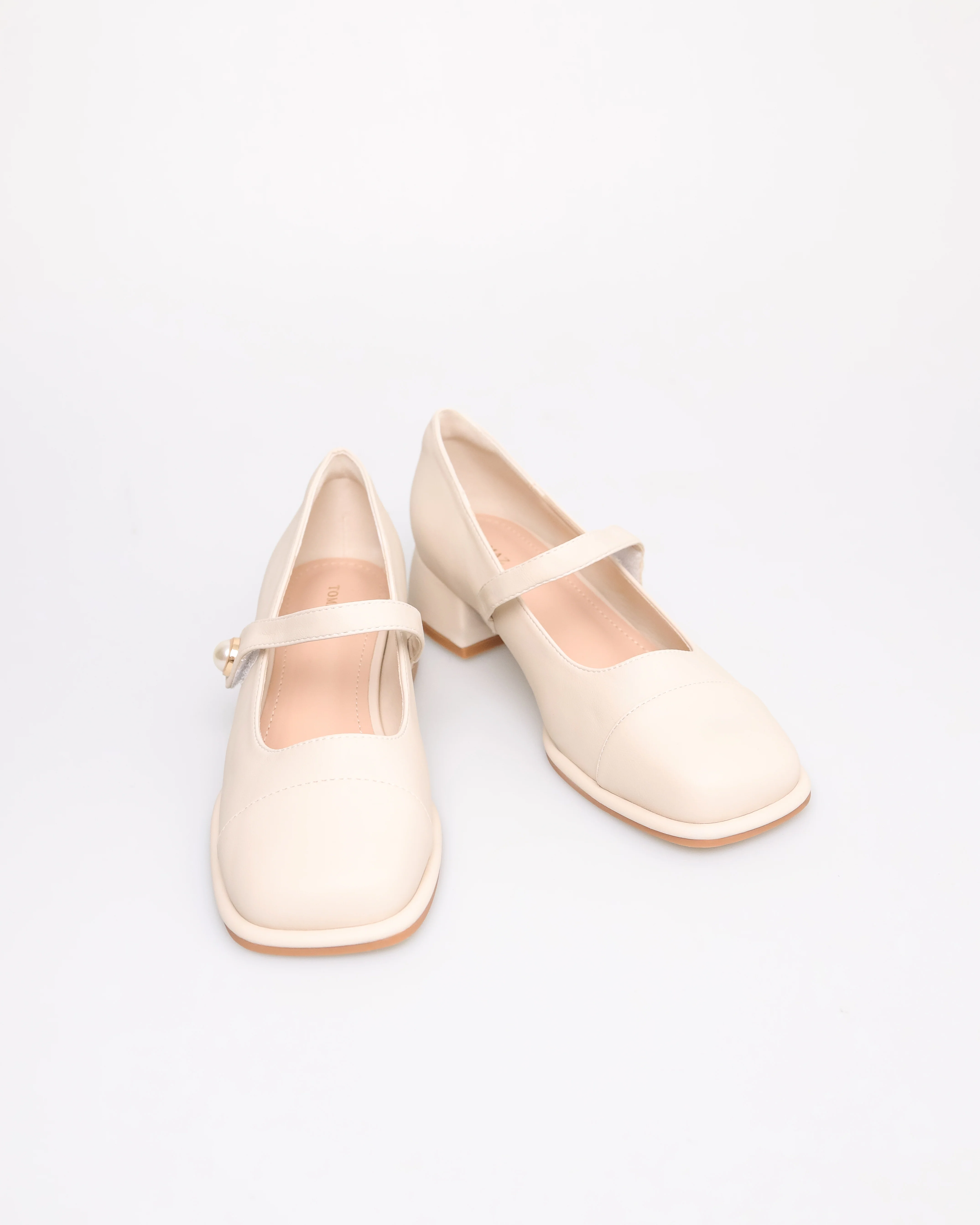 Tomaz NN487 Ladies Pearl Strap Heels - Image 6