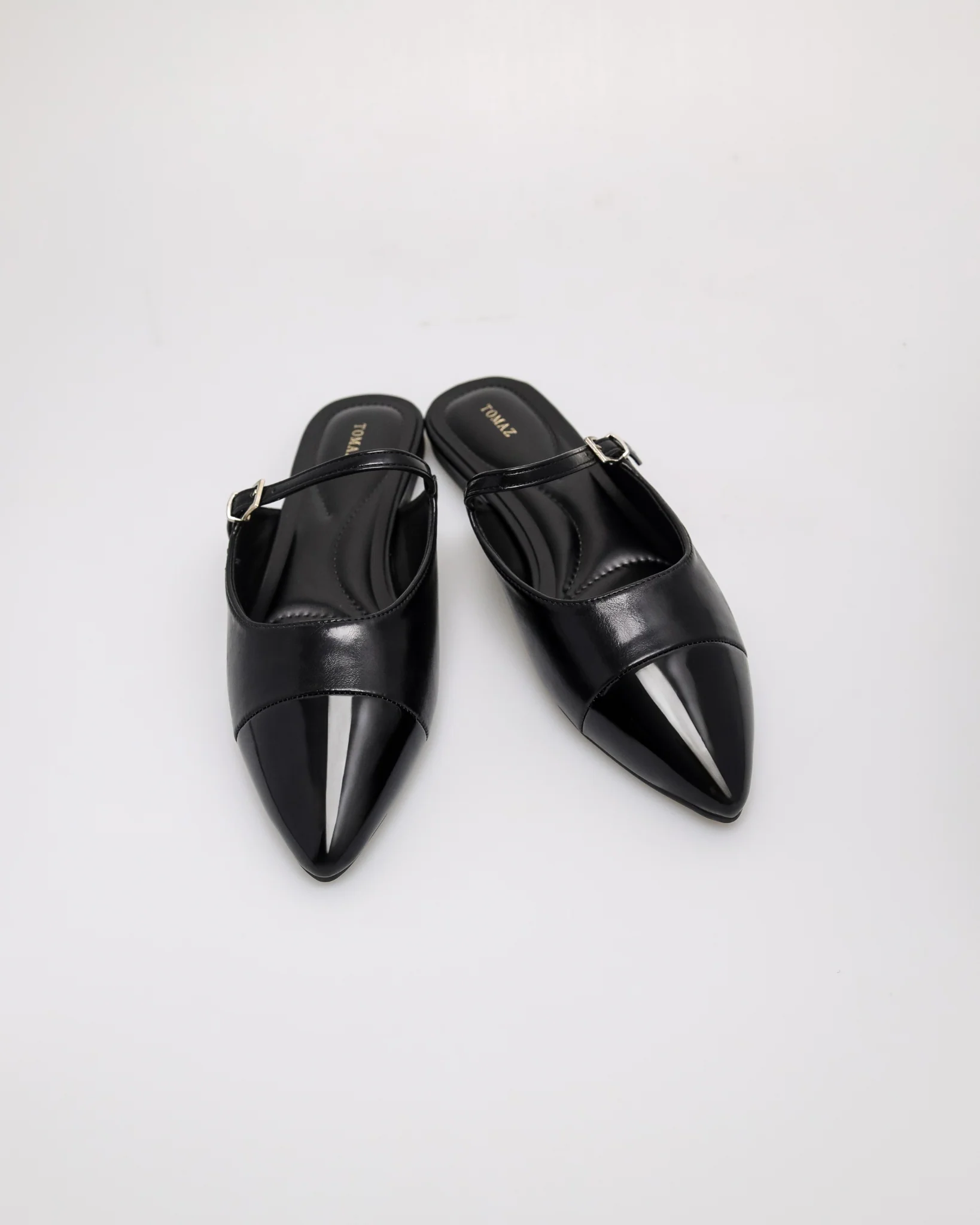 Tomaz NN499 Ladies Shiny Pointy Mules - Image 10