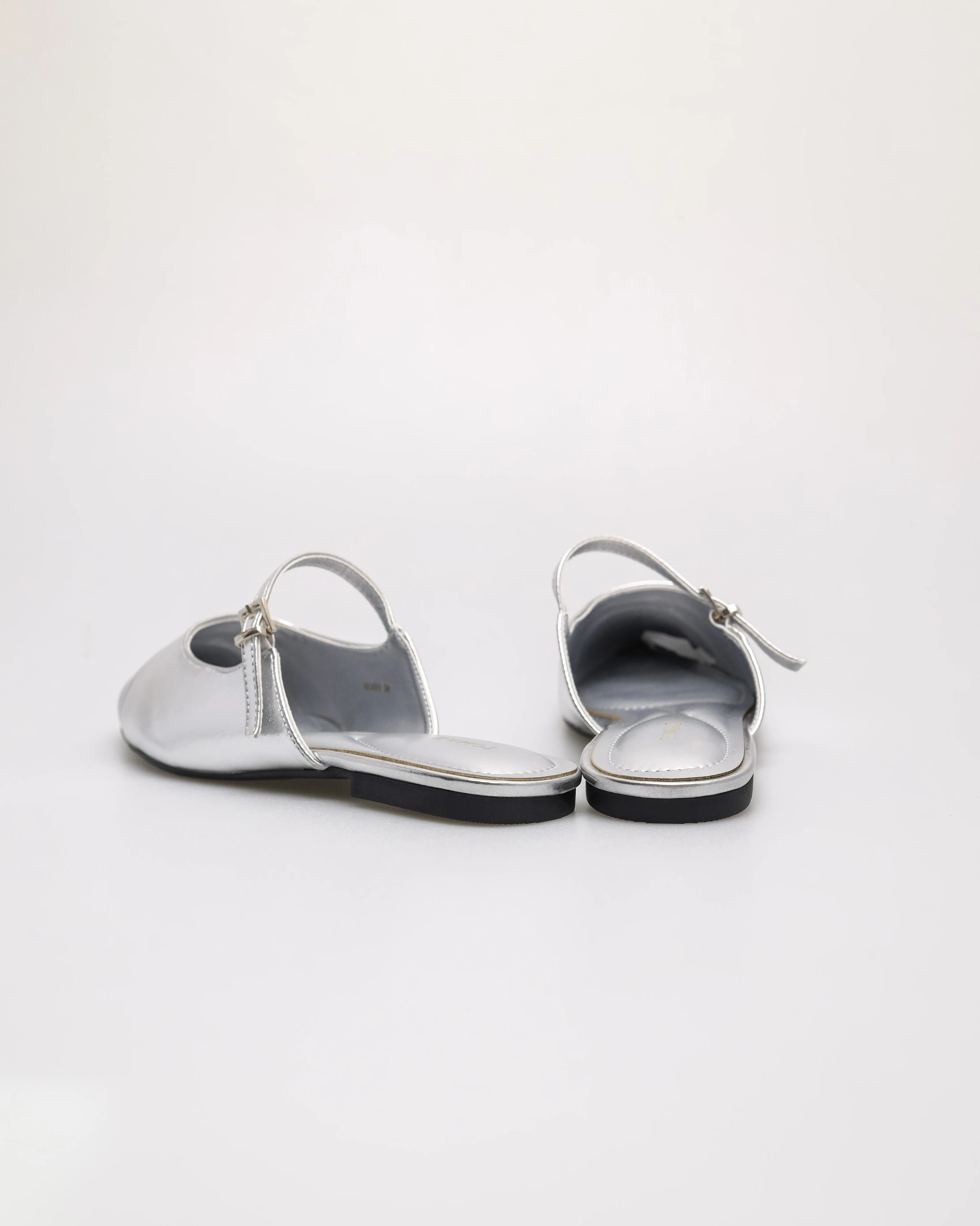 Tomaz NN499 Ladies Shiny Pointy Mules - Image 3