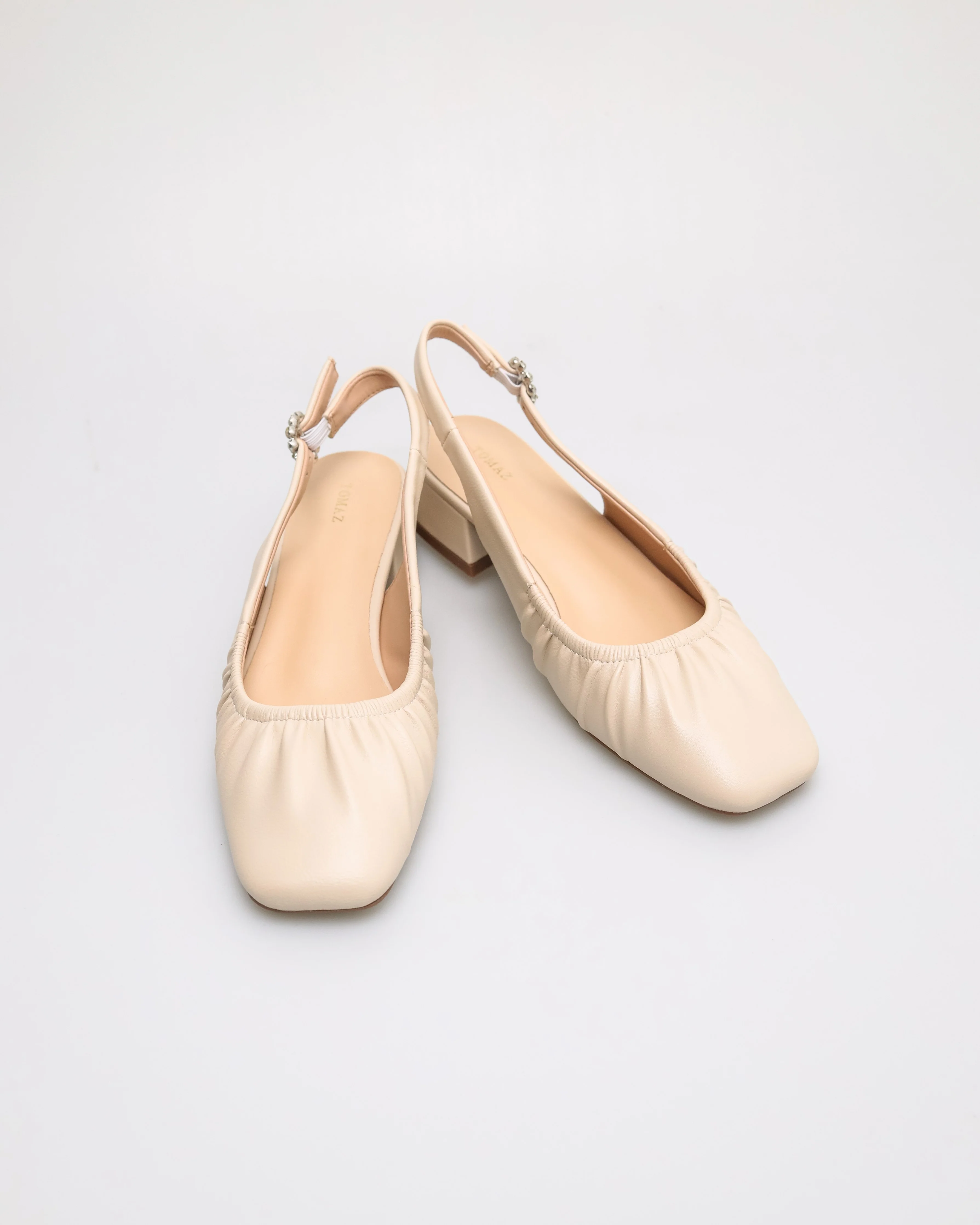 Tomaz NN542 Ladies Squared Ruched Heels - Image 10
