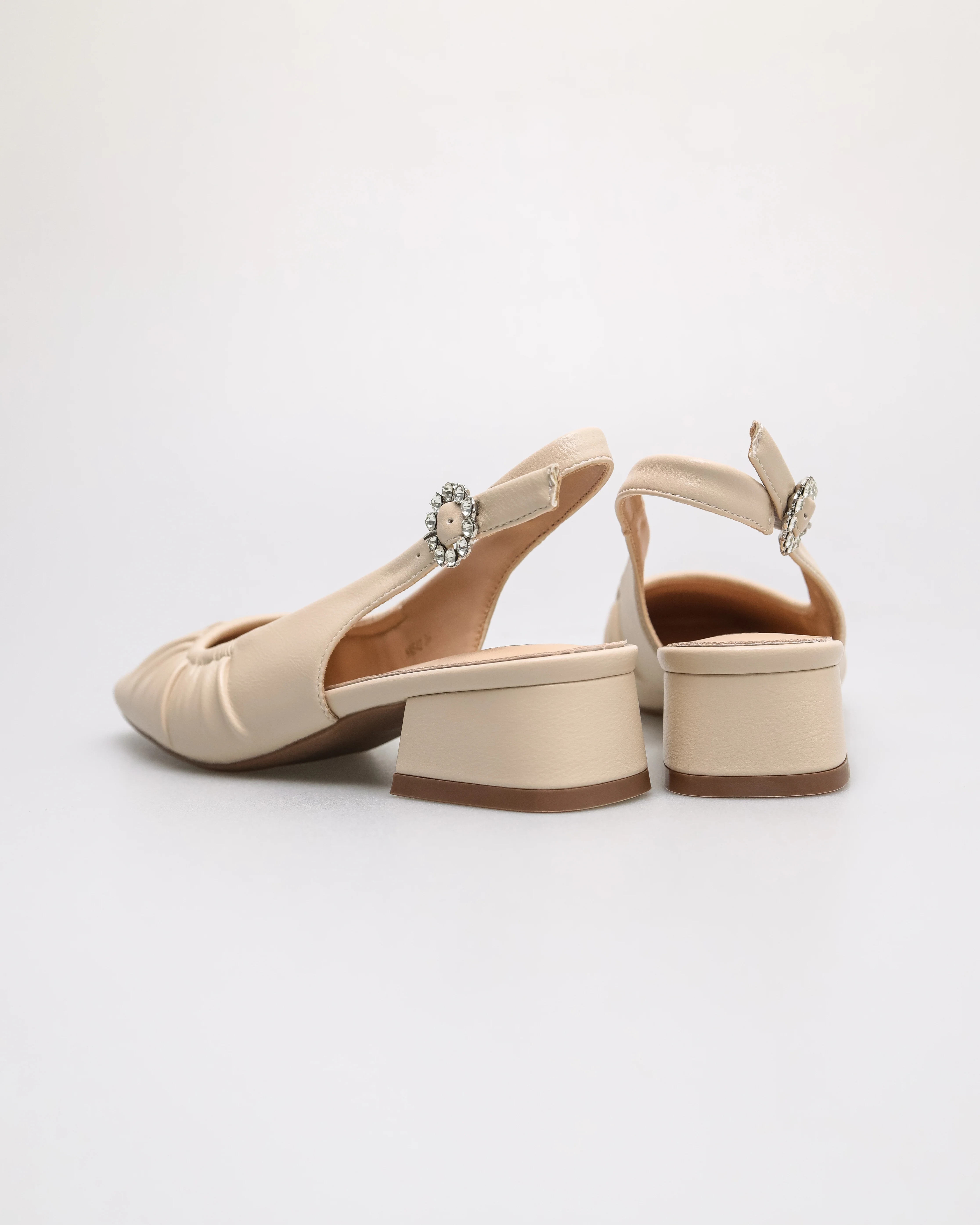 Tomaz NN542 Ladies Squared Ruched Heels - Image 11
