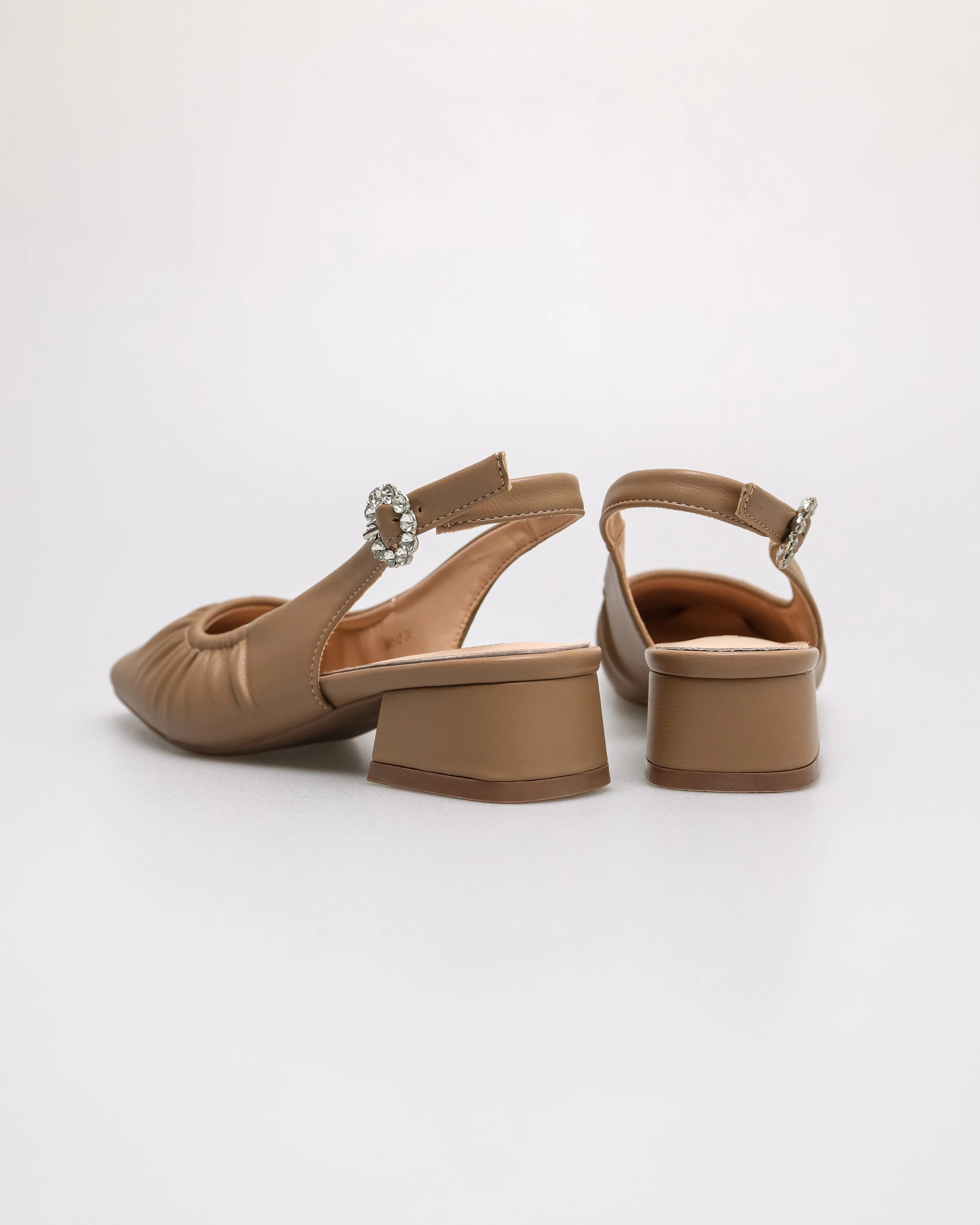 Tomaz NN542 Ladies Squared Ruched Heels - Image 3