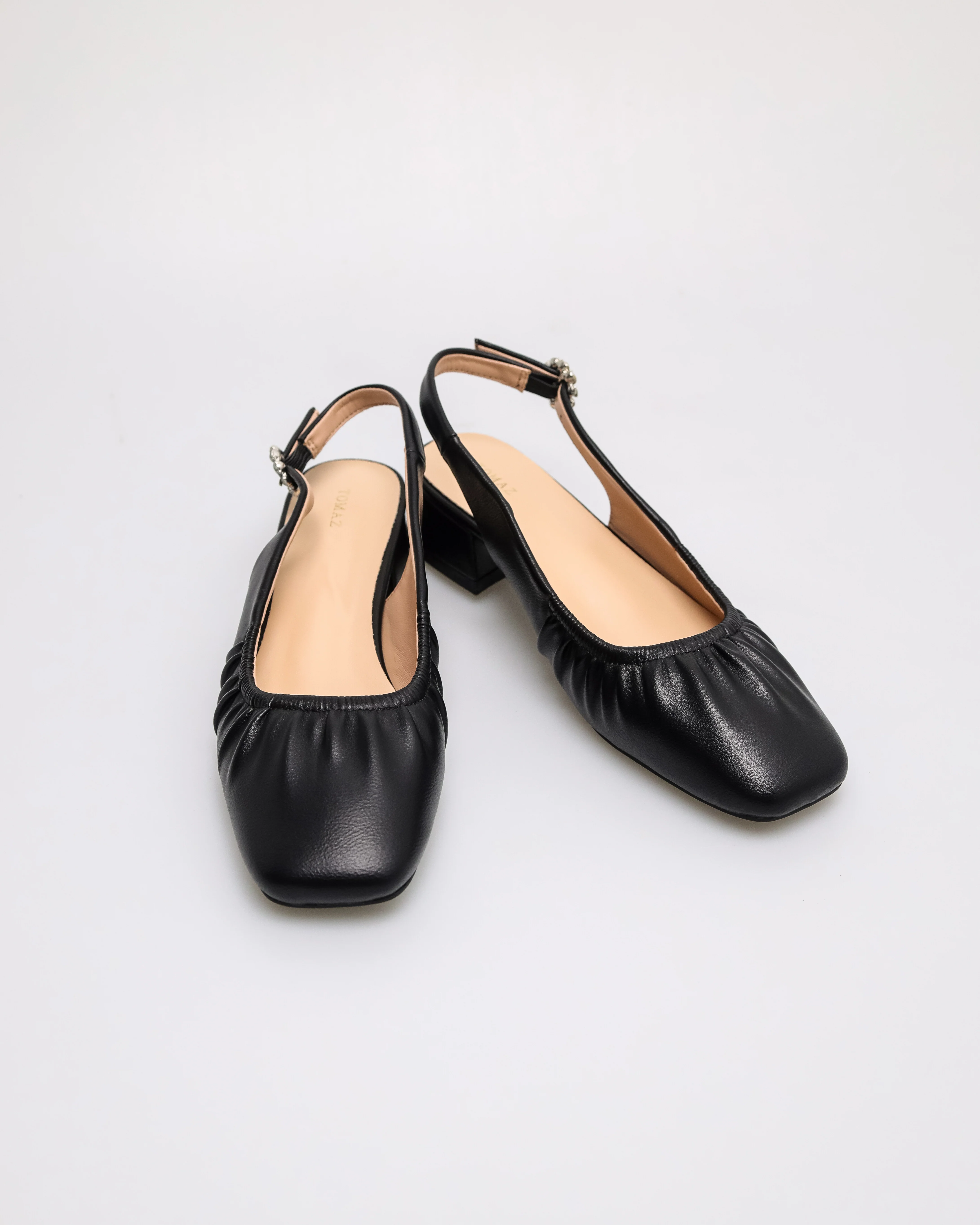 Tomaz NN542 Ladies Squared Ruched Heels - Image 6