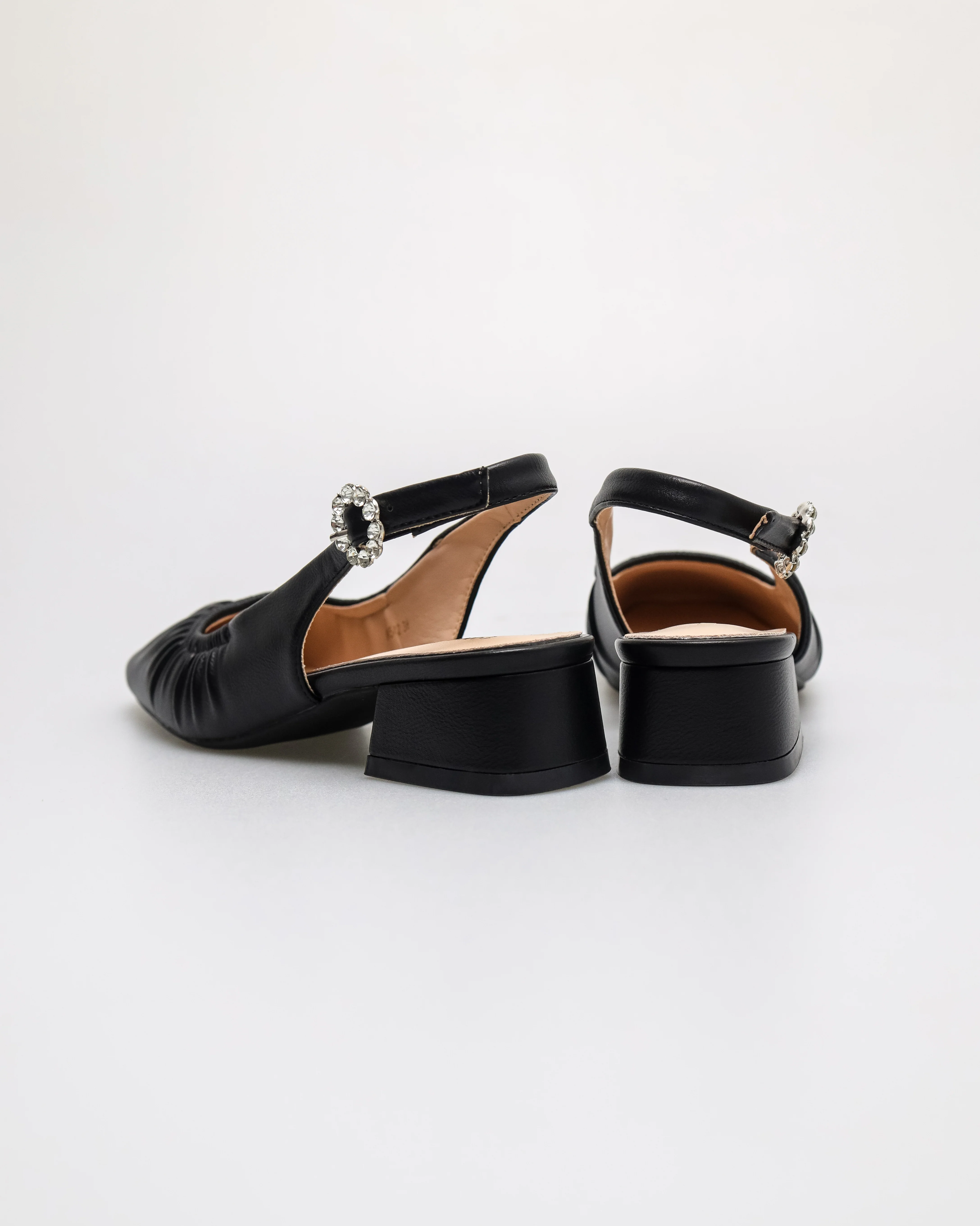 Tomaz NN542 Ladies Squared Ruched Heels - Image 7