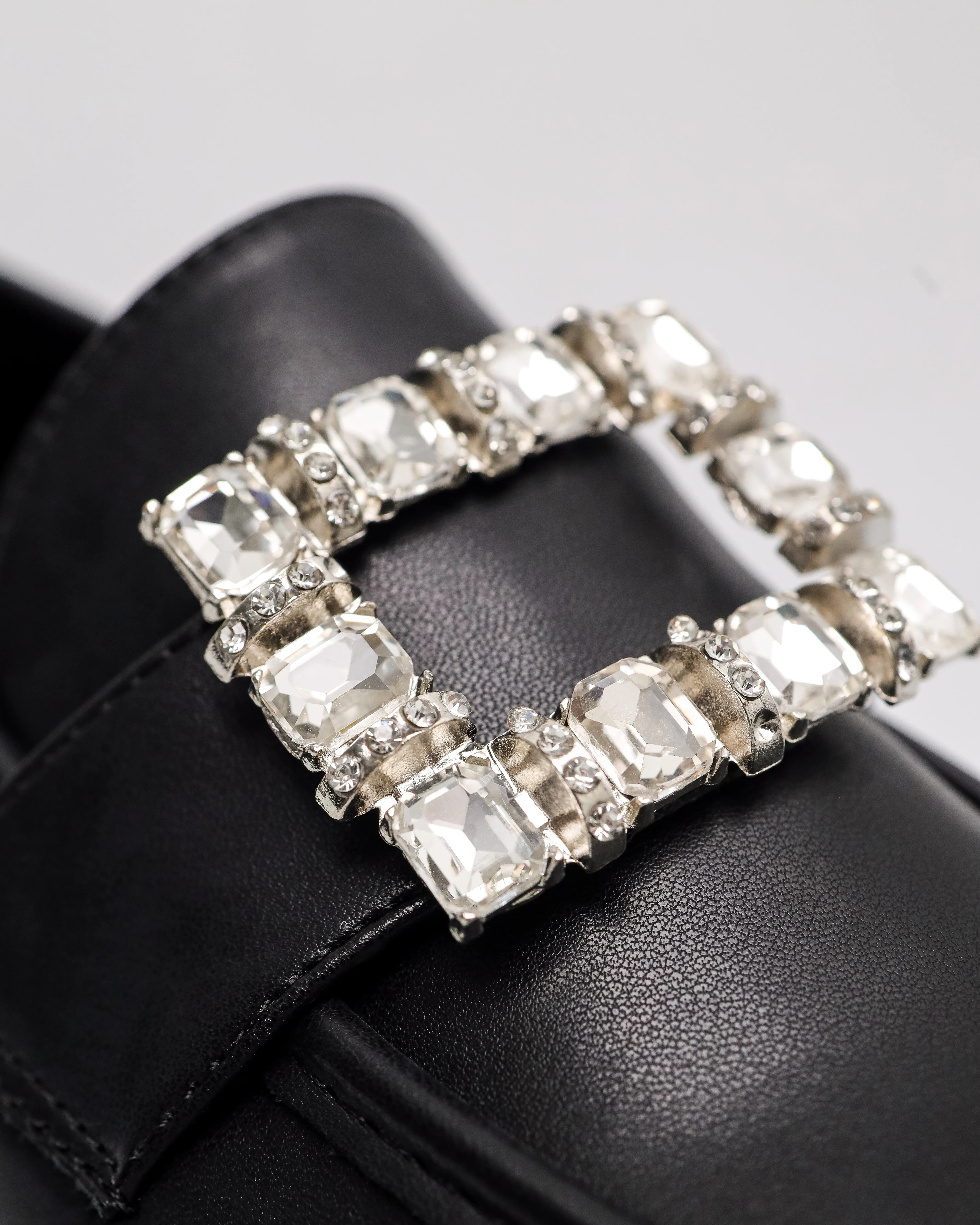 Tomaz NN651 Ladies Glitter Buckle Loafers - Image 8