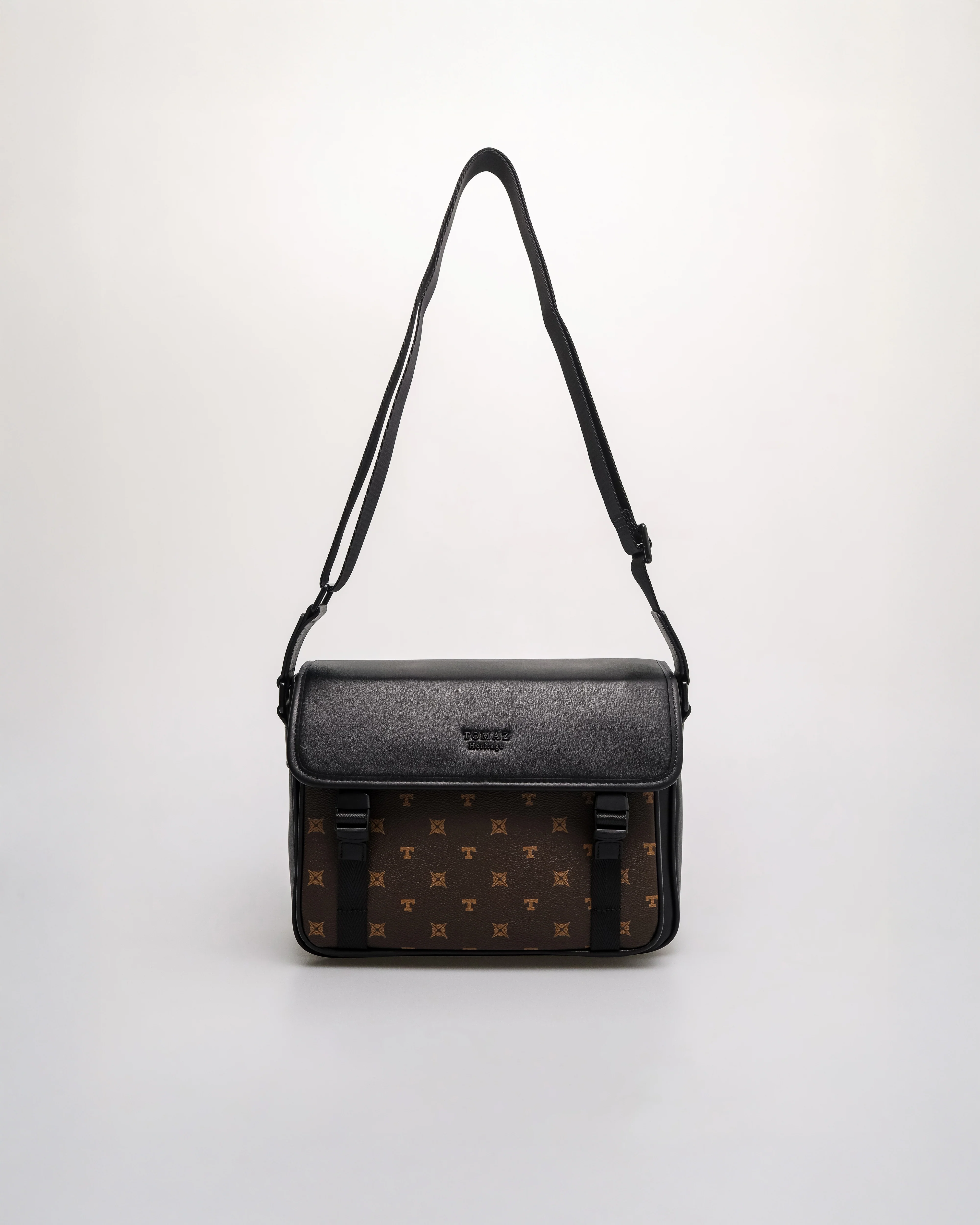 Tomaz NT-TZ459 Men's Monogram Crossbody Bag - Image 5