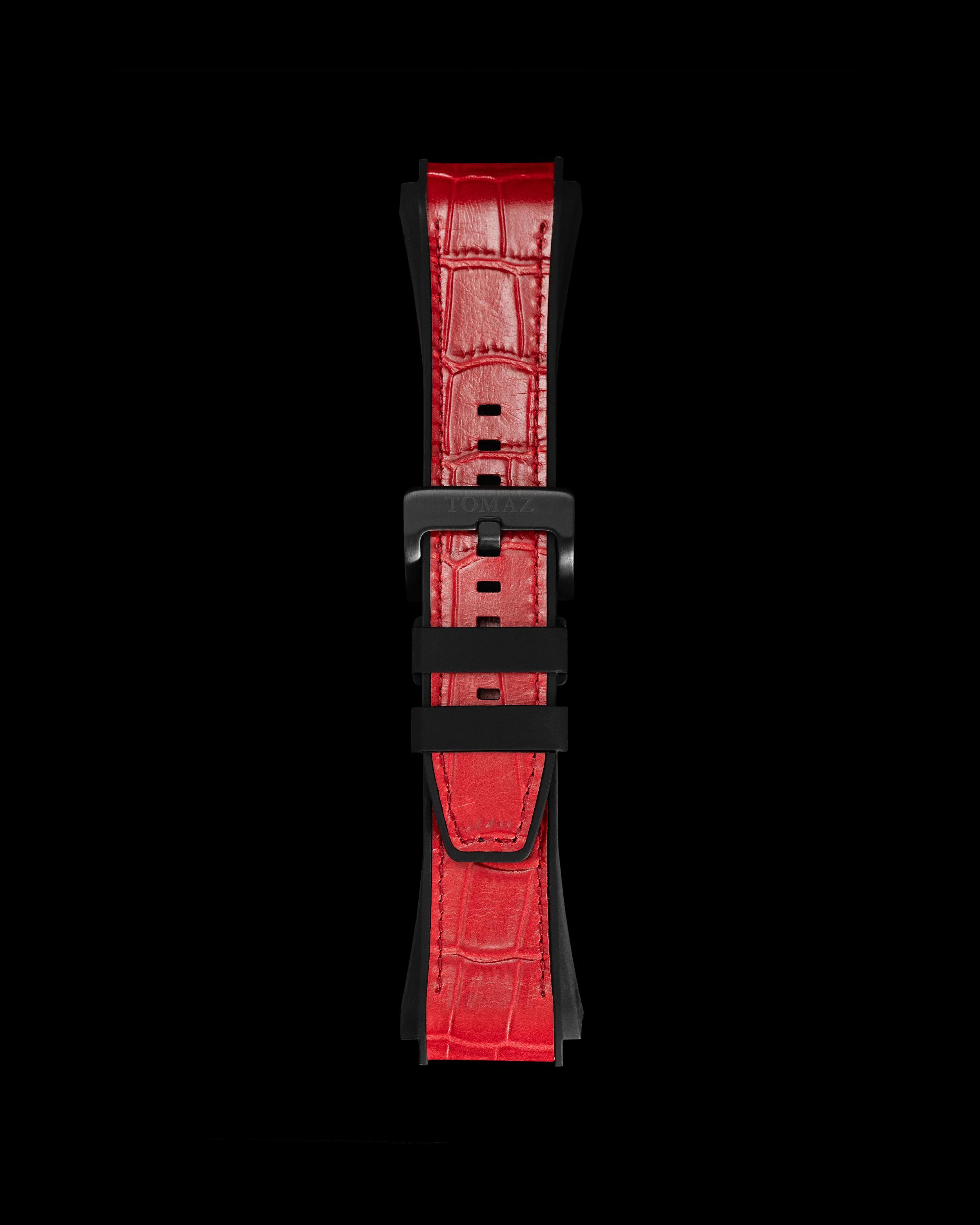 Tomaz STQ021 26mm Bamboo Leather & Silicone Watch Strap – Fits TQ021 - Image 3