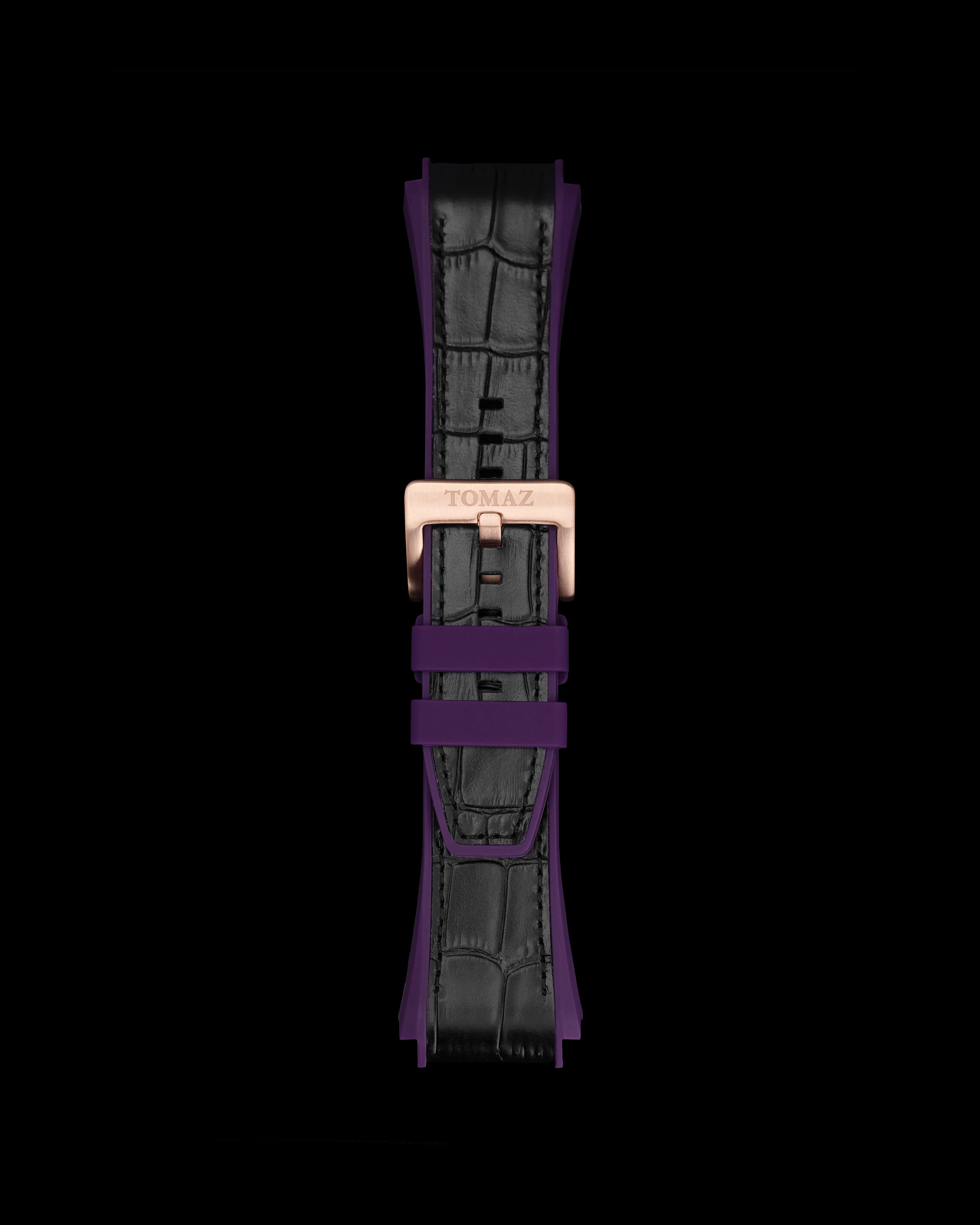 Tomaz STQ021A 26mm Bamboo Leather & Silicone Watch Strap – Fits TQ021 - Image 4