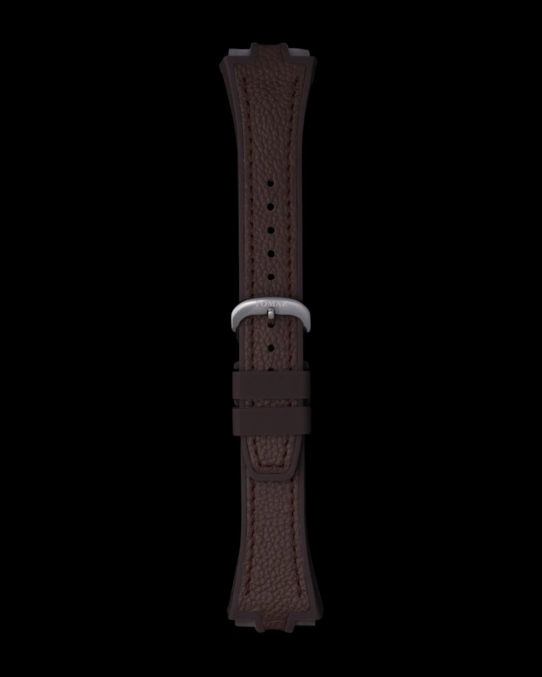 Tomaz STQ029L-3B 21mm Lychee Leather & Silicone Watch Strap – Fits TQ029L - Image 5