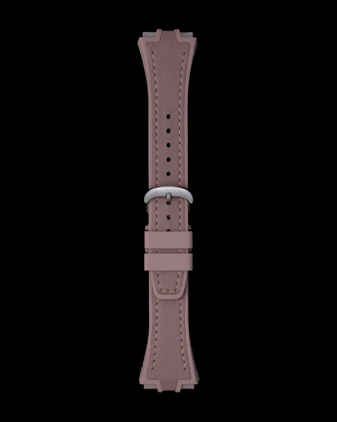 Tomaz STQ029L-B 21mm Plain Leather & Silicone Watch Strap – Fits TQ029L - Image 3
