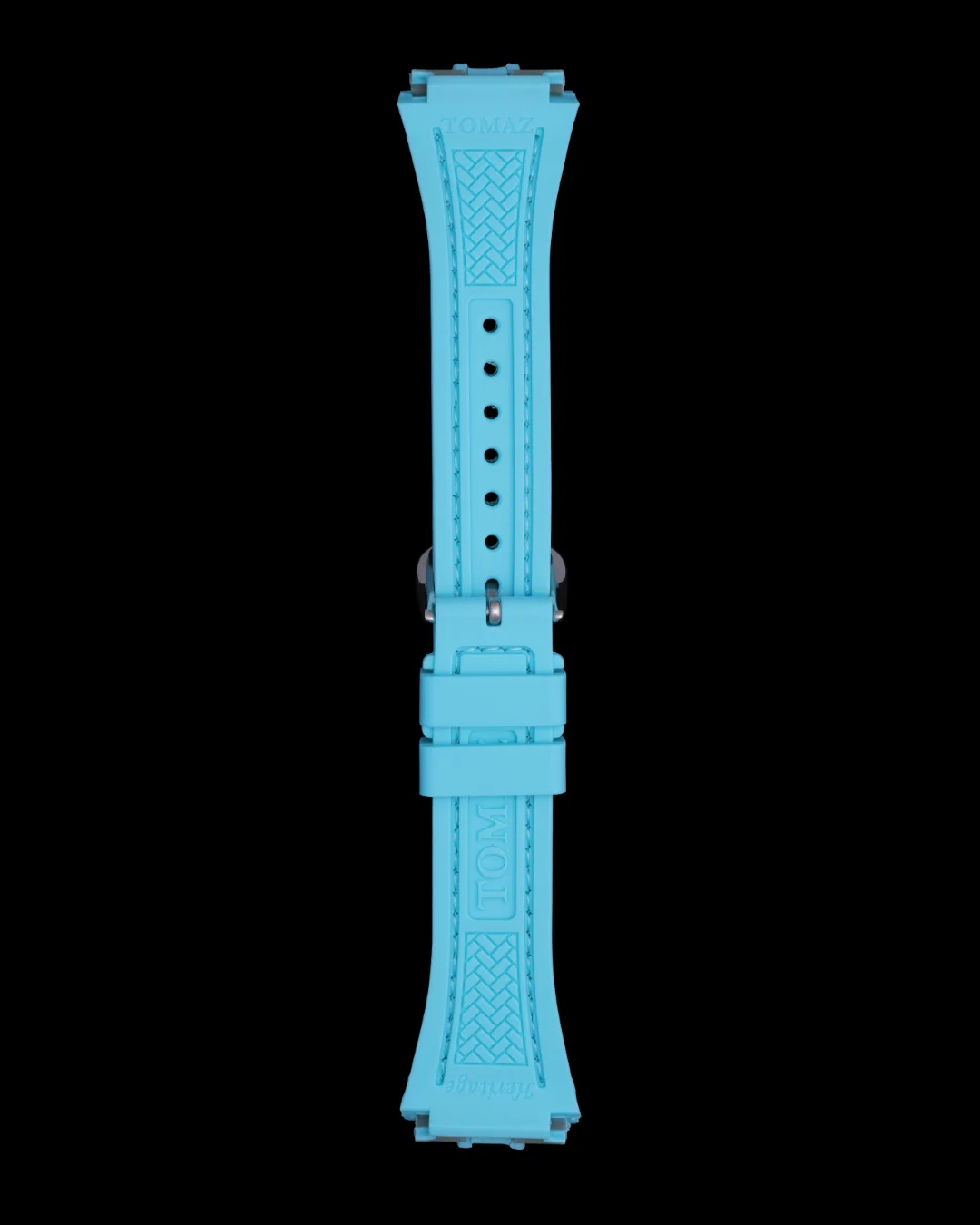 Tomaz STQ029L-B 21mm Plain Leather & Silicone Watch Strap – Fits TQ029L - Image 5