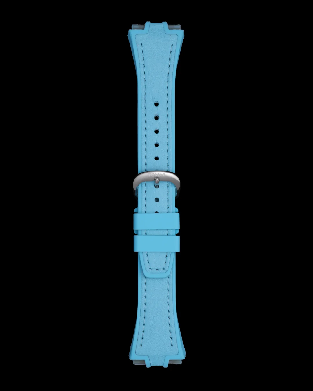 Tomaz STQ029L-B 21mm Plain Leather & Silicone Watch Strap – Fits TQ029L - Image 6