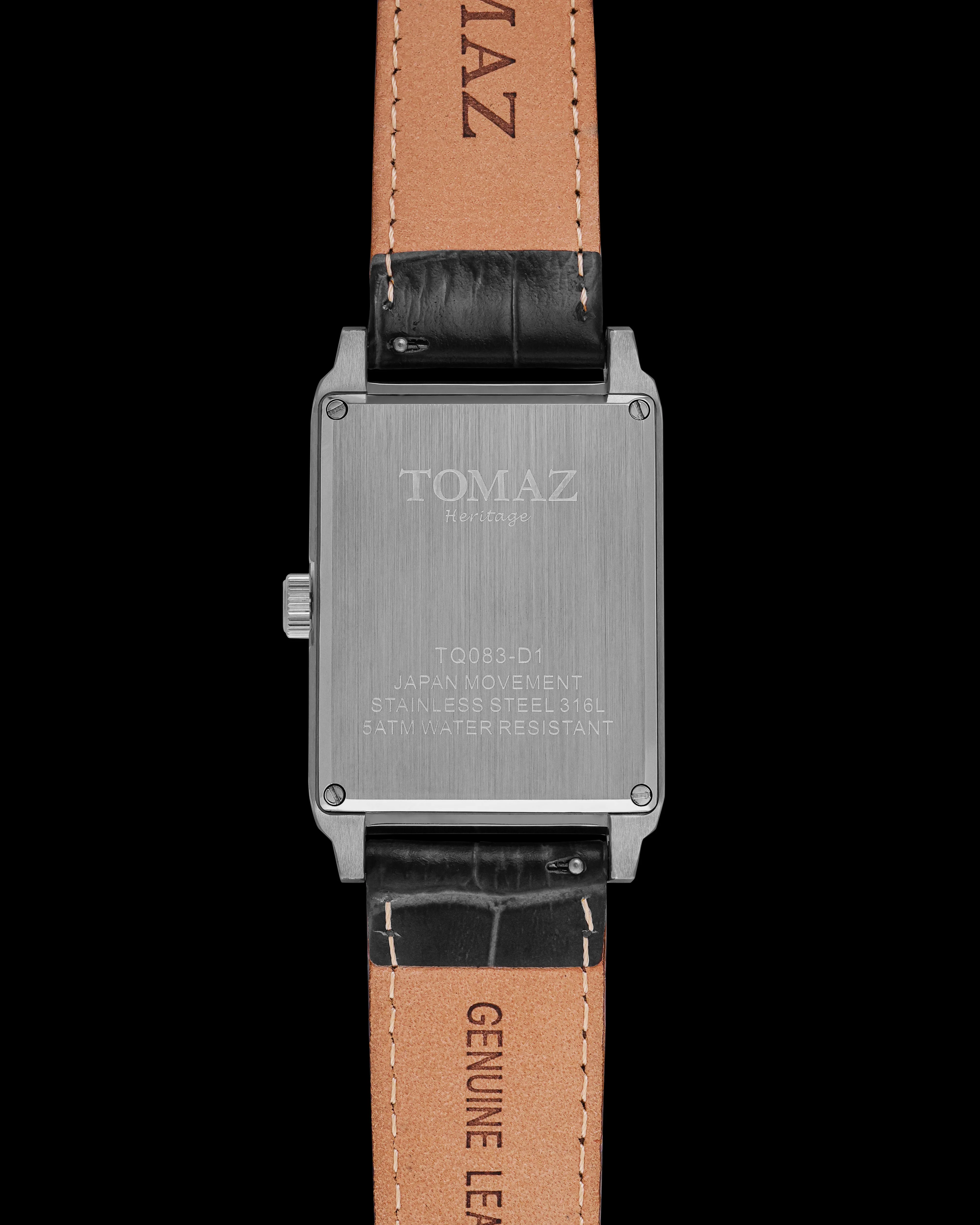 Tomaz TQ083-D1 Heritage Quartz Watch – Leather Strap - Image 2