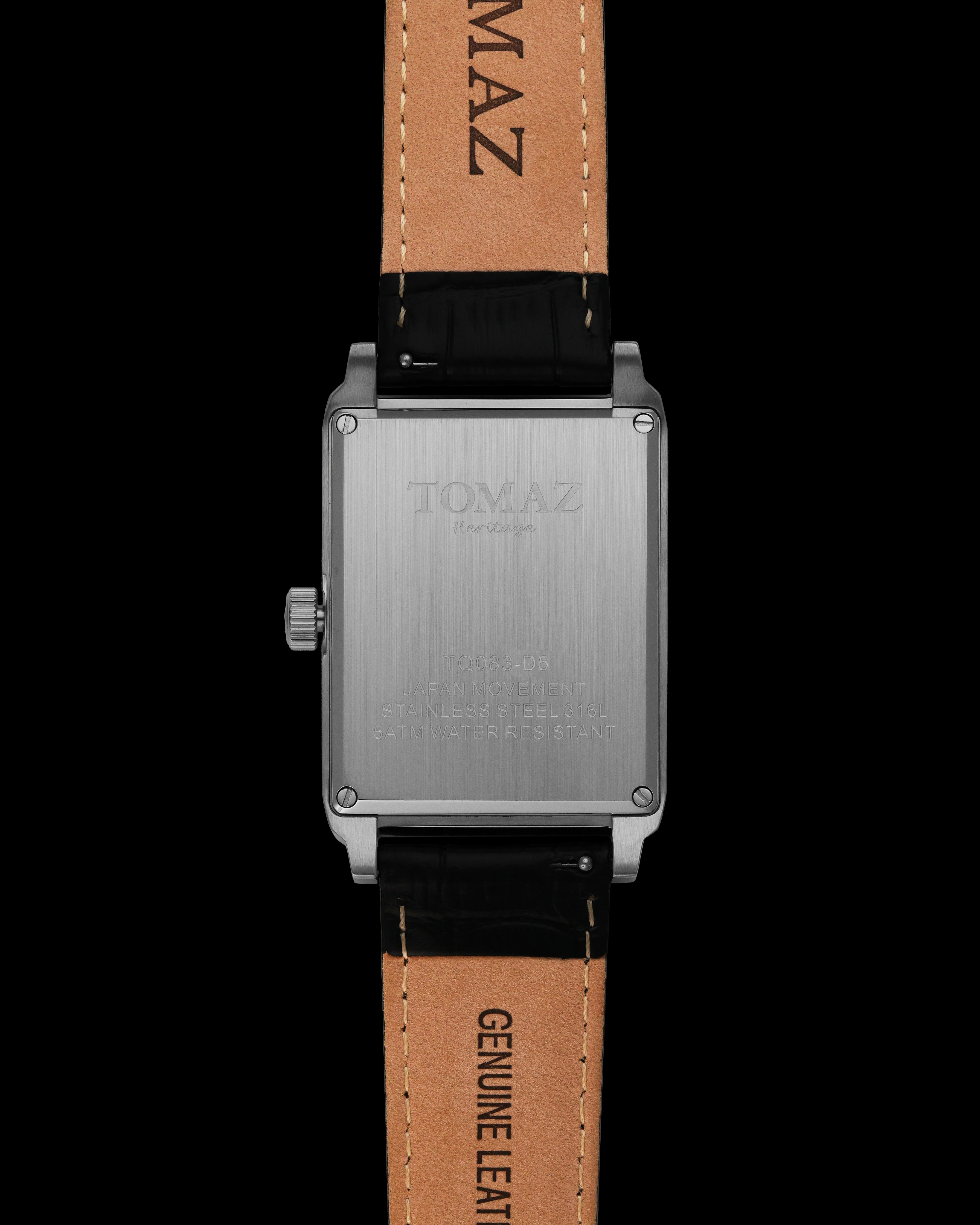 Tomaz TQ083-D5 Heritage Quartz Watch – Leather Strap - Image 2