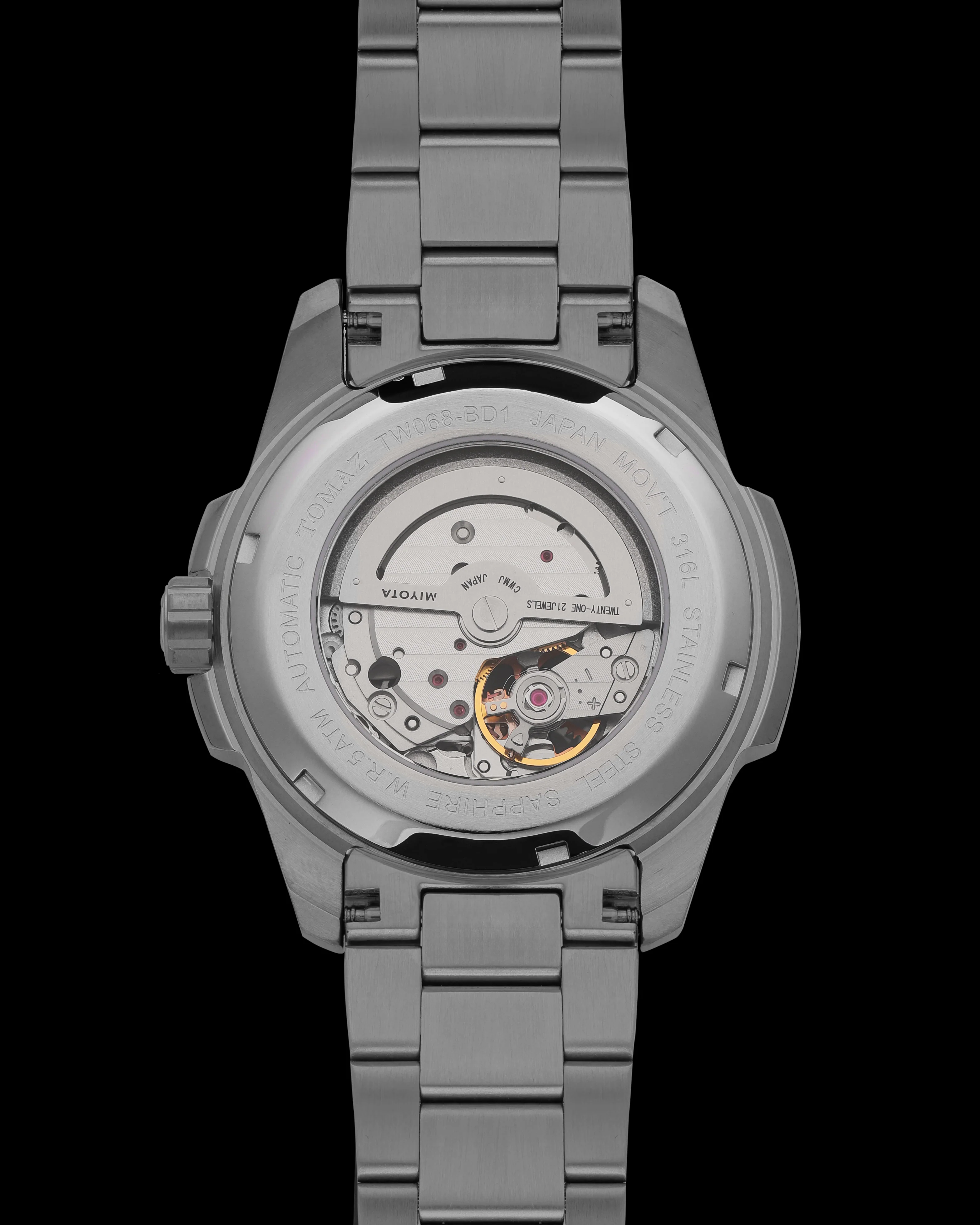 Tomaz TW068-BD1 Open-Gear Skeleton Watch – Stainless Steel Strap - Image 2
