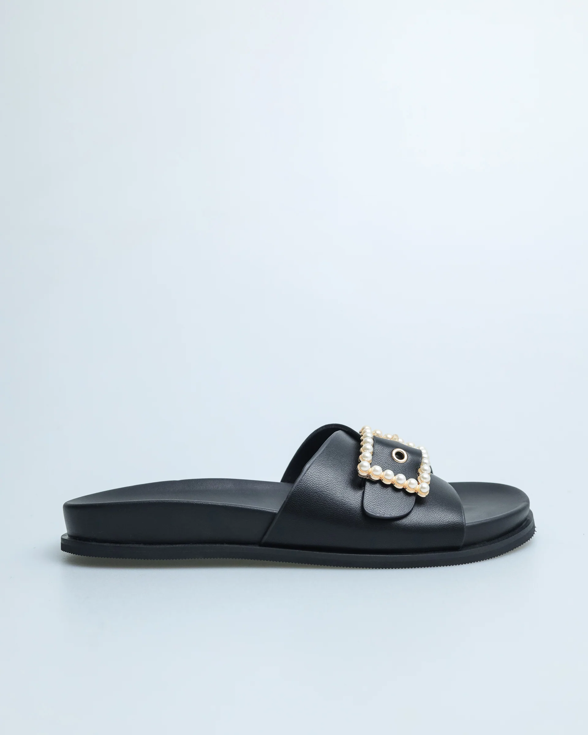 Tomaz YX134 Ladies Pearl Buckle Sandals - Image 5