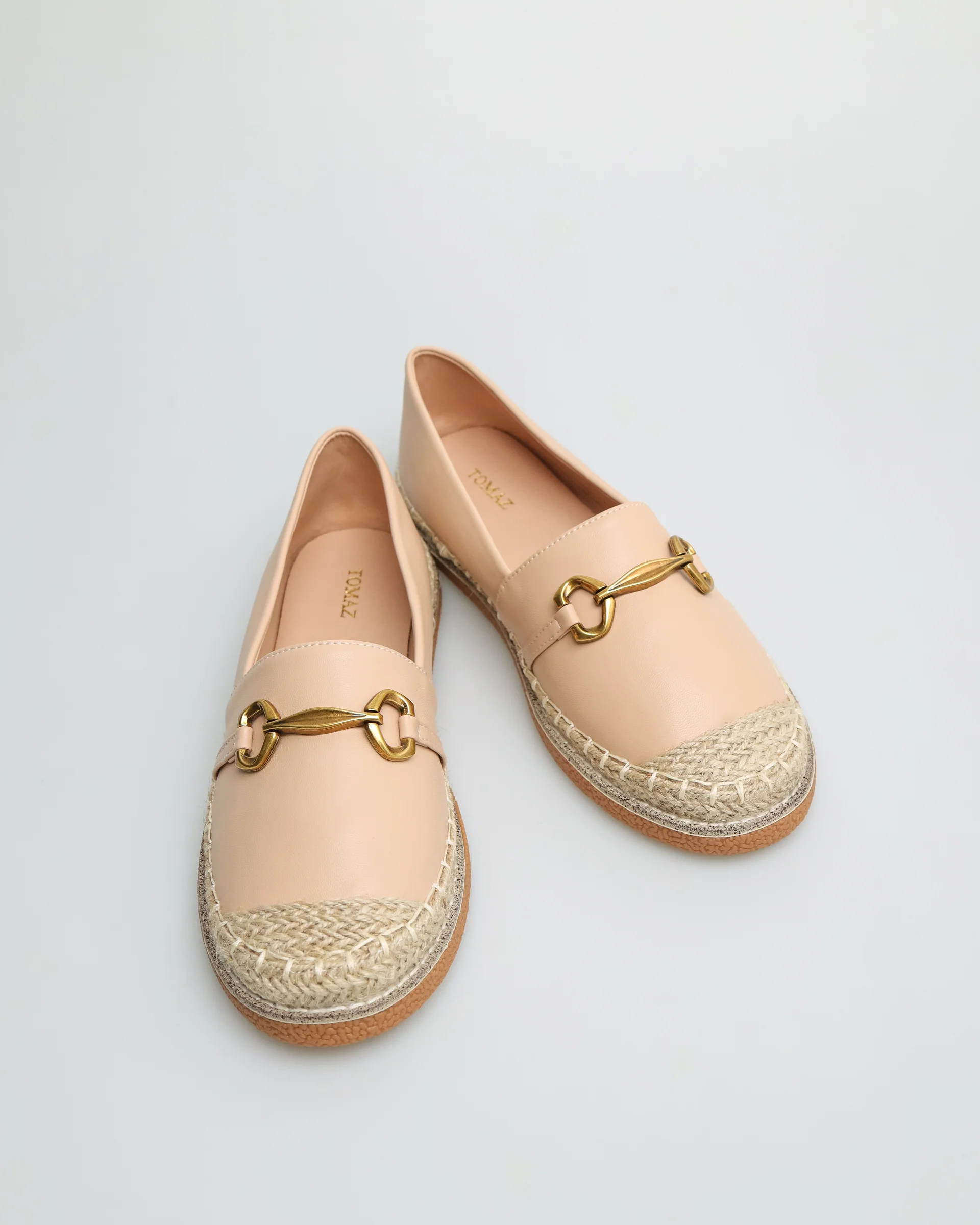 Tomaz YX146 Ladies Espadrilles Buckle Loafers - Image 6