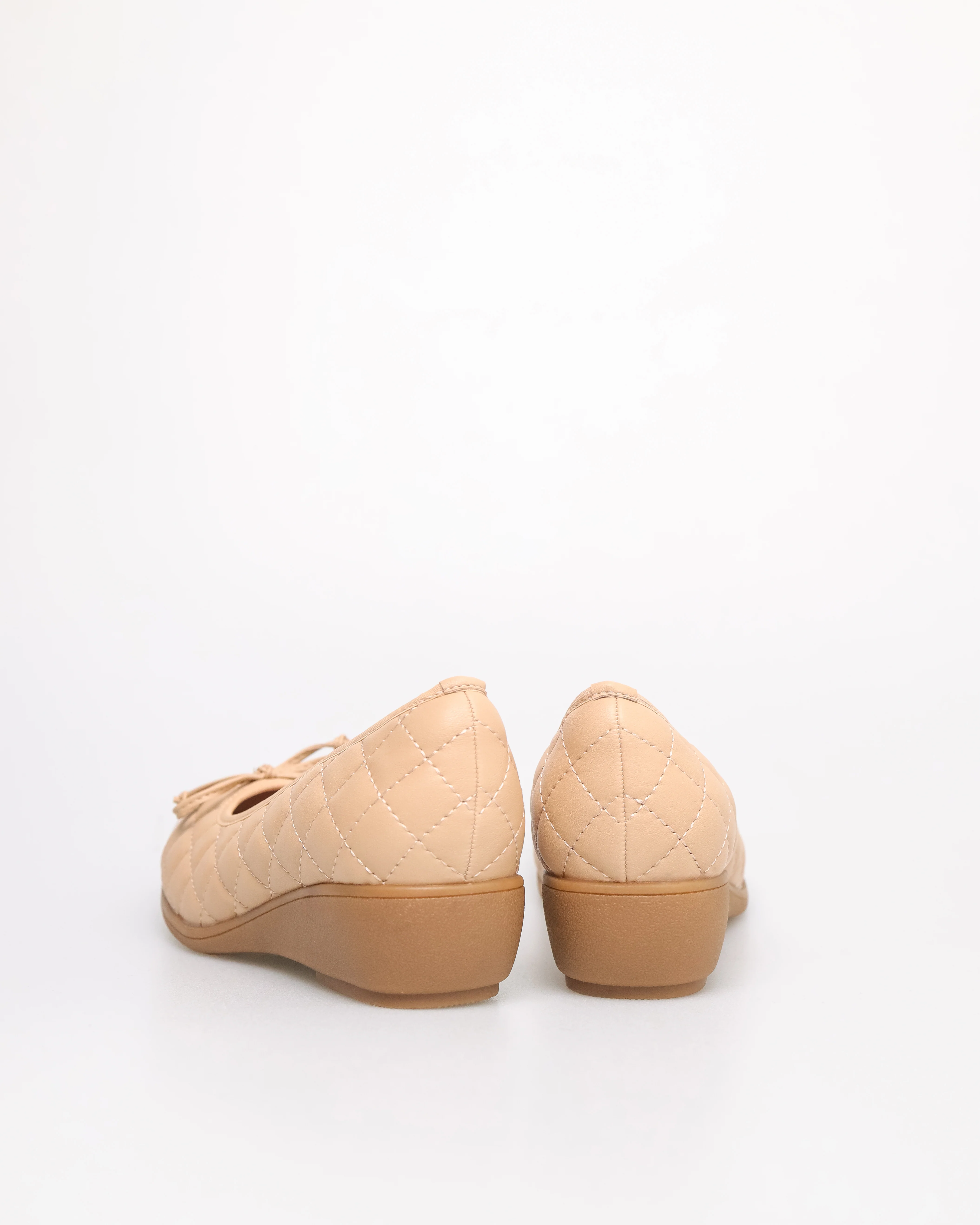 Tomaz YX186 Ladies Ribbon Quilted Flats - Image 3