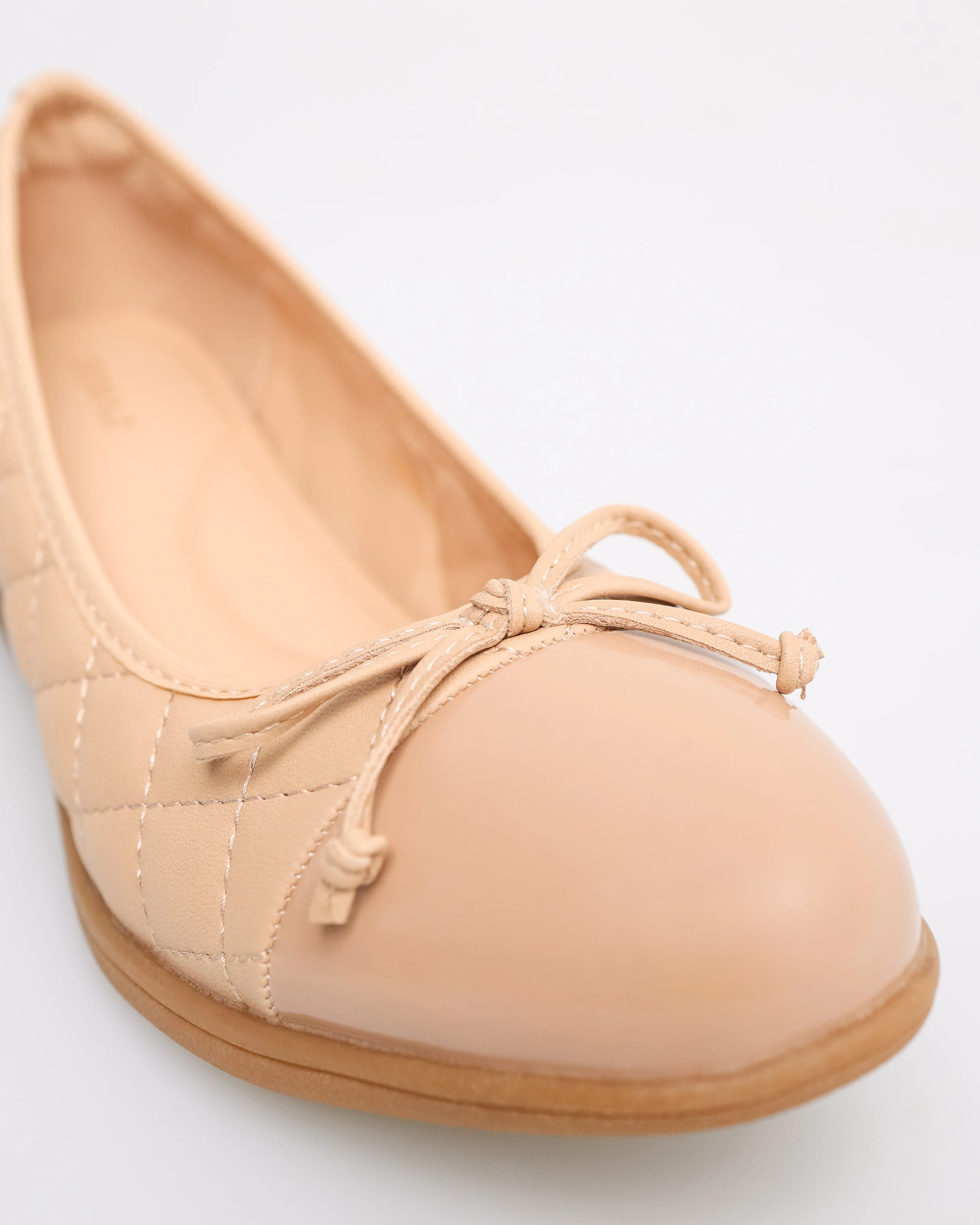Tomaz YX186 Ladies Ribbon Quilted Flats - Image 4