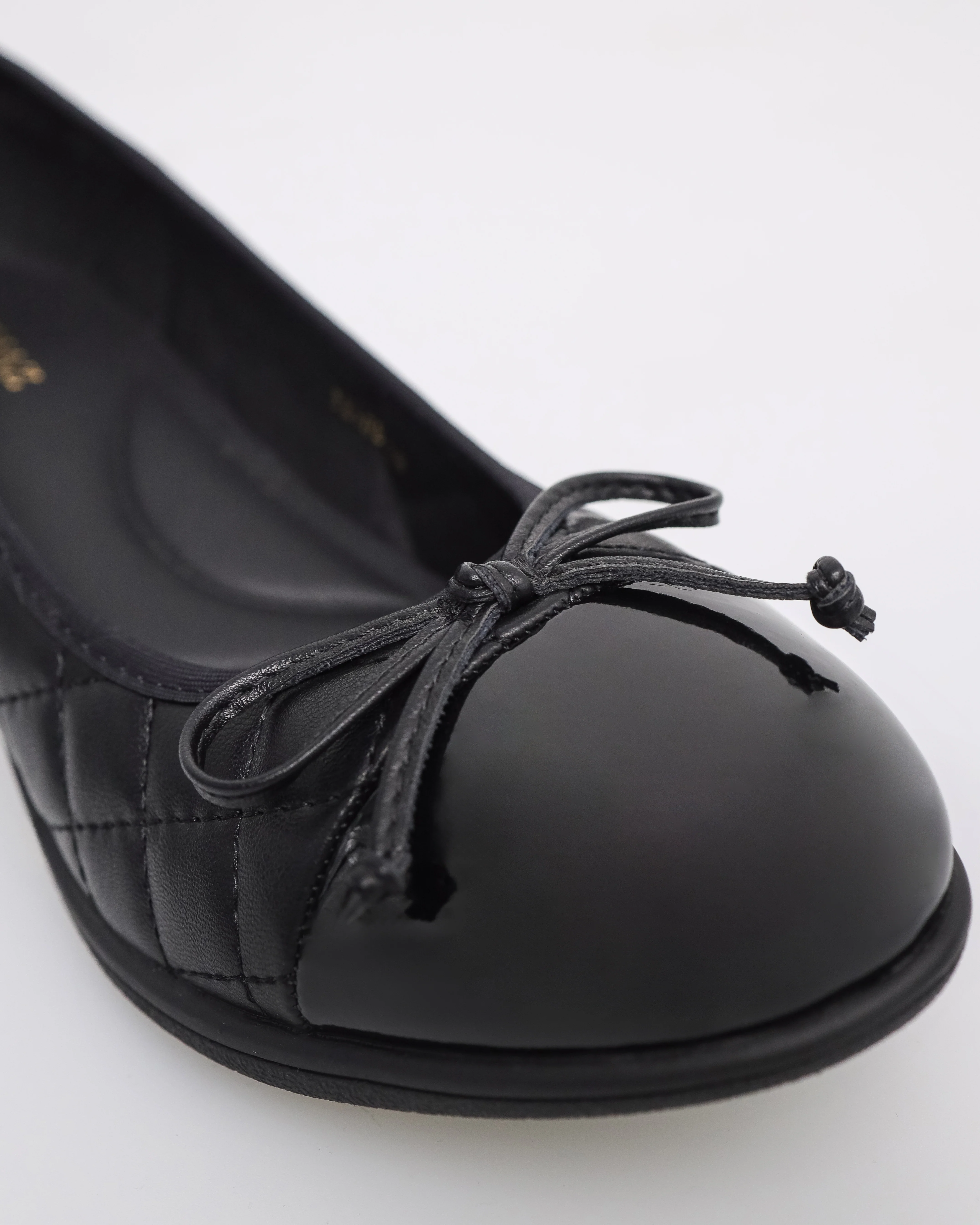Tomaz YX186 Ladies Ribbon Quilted Flats - Image 8