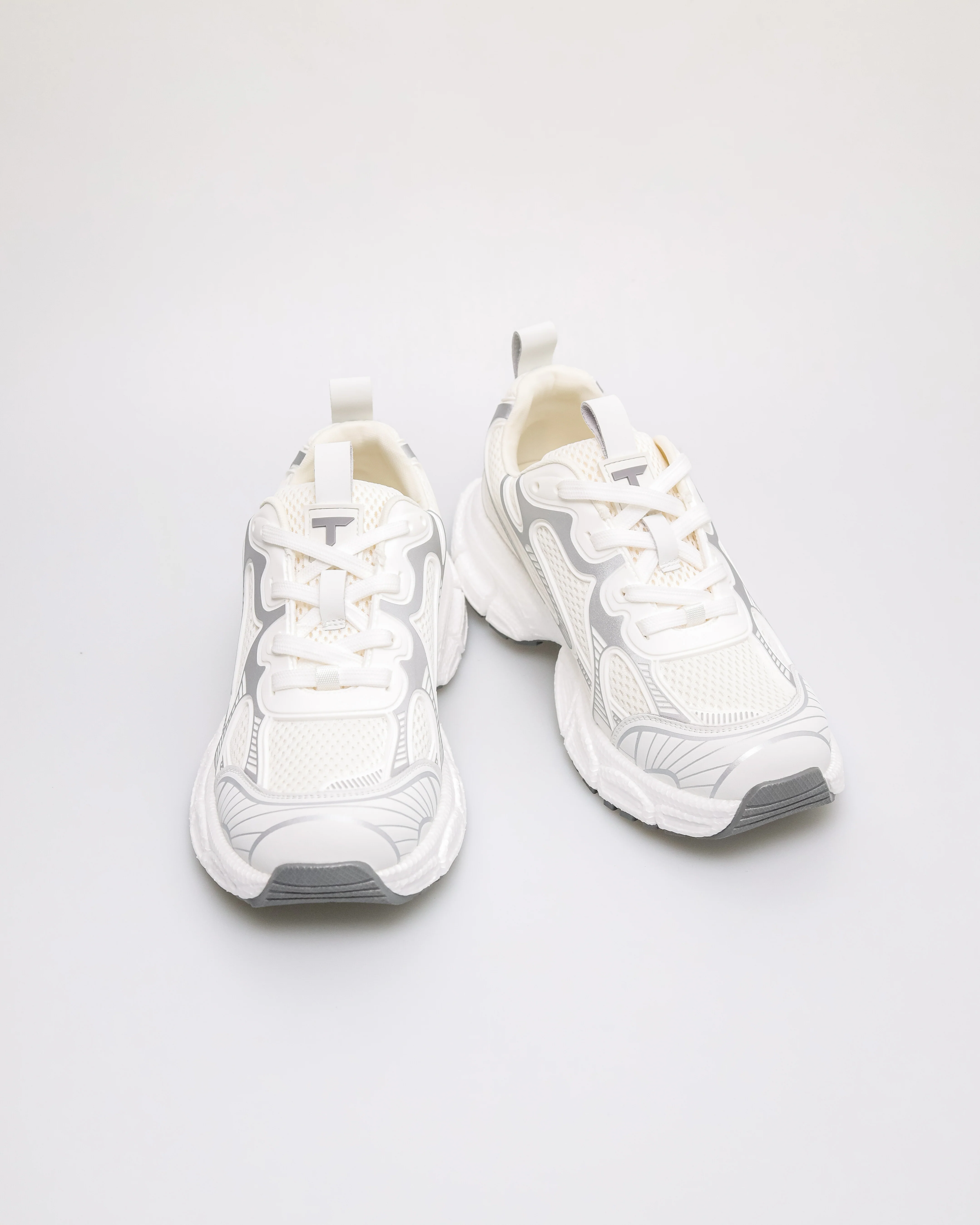 Turbo By Tomaz C695 Men's Pewter Chunky Sneakers - Image 6