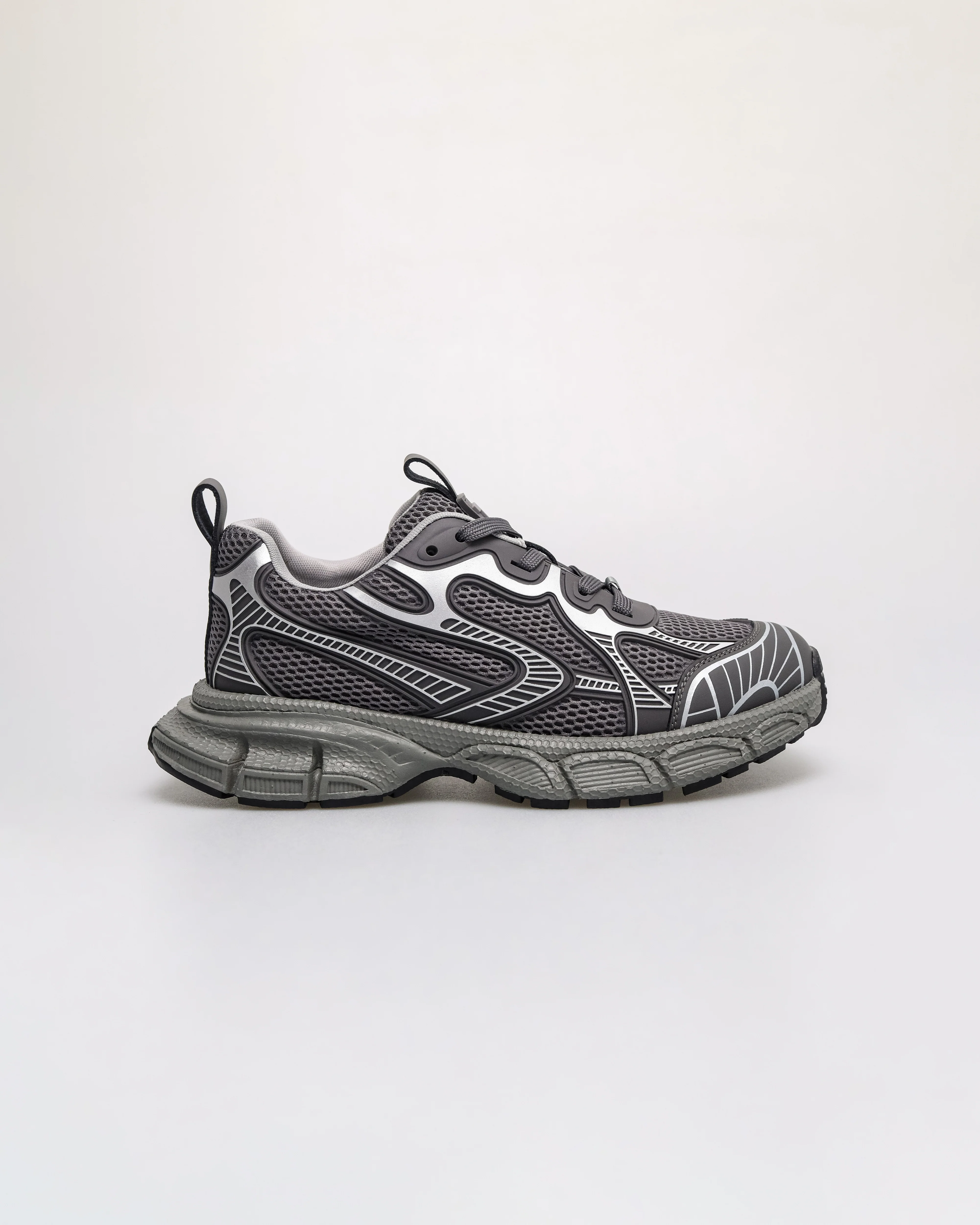 Turbo By Tomaz C695 Men's Pewter Chunky Sneakers - Image 9
